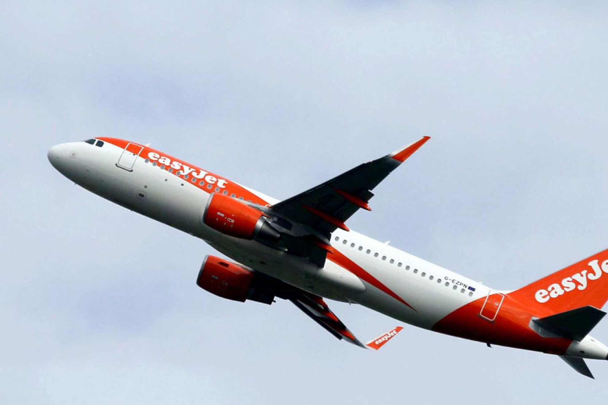 Imagen de un avión de easyJet