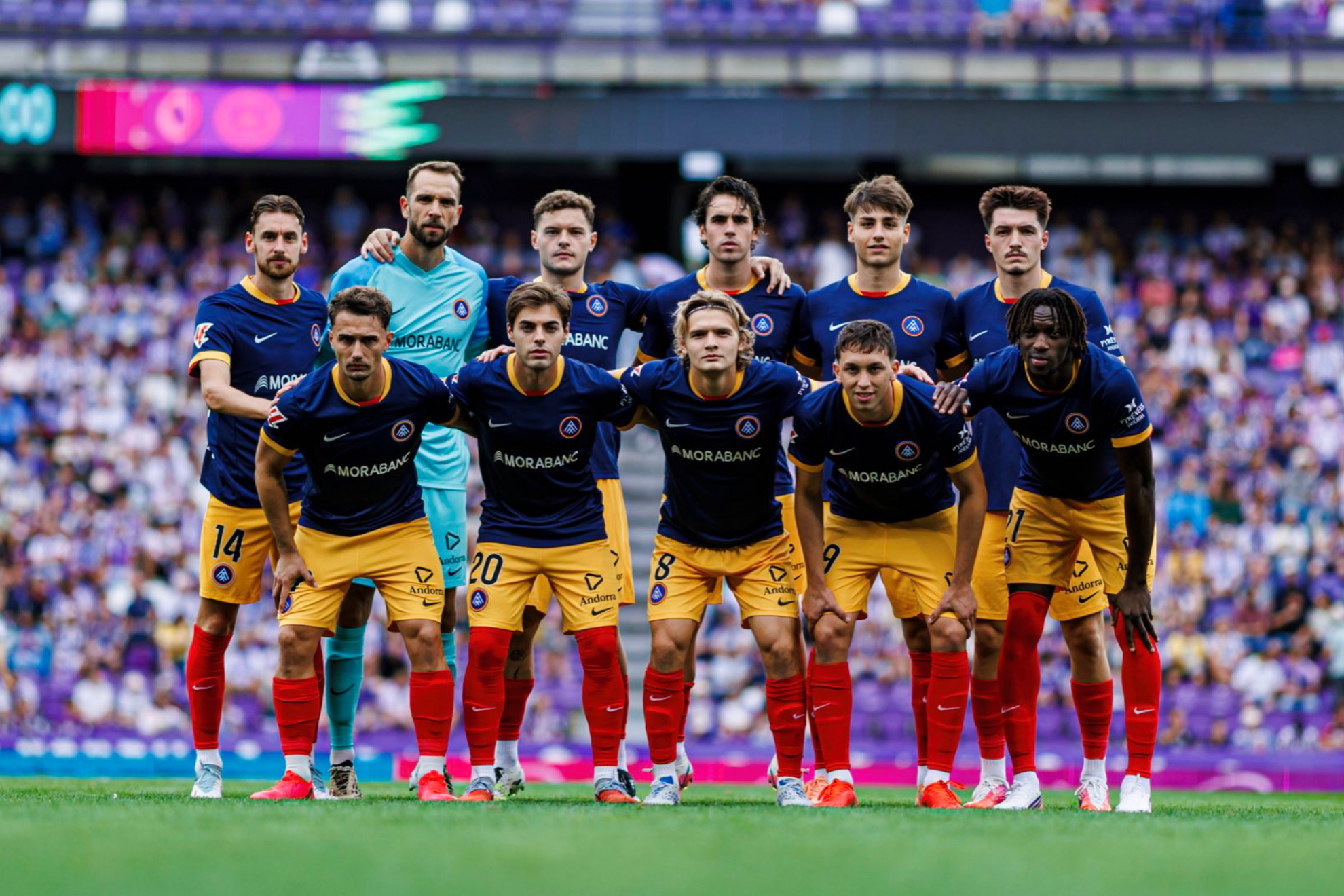 Once del Andorra en su partido en Zorrilla. FC ANDORRA