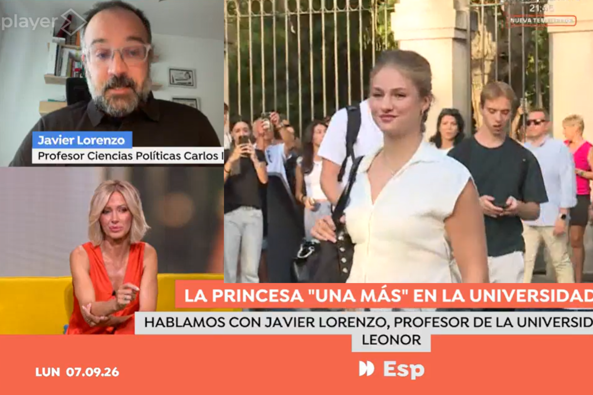 Javier Lorenz, profesor del Grado de Ciencias Políticas en la UC3M Antena 3