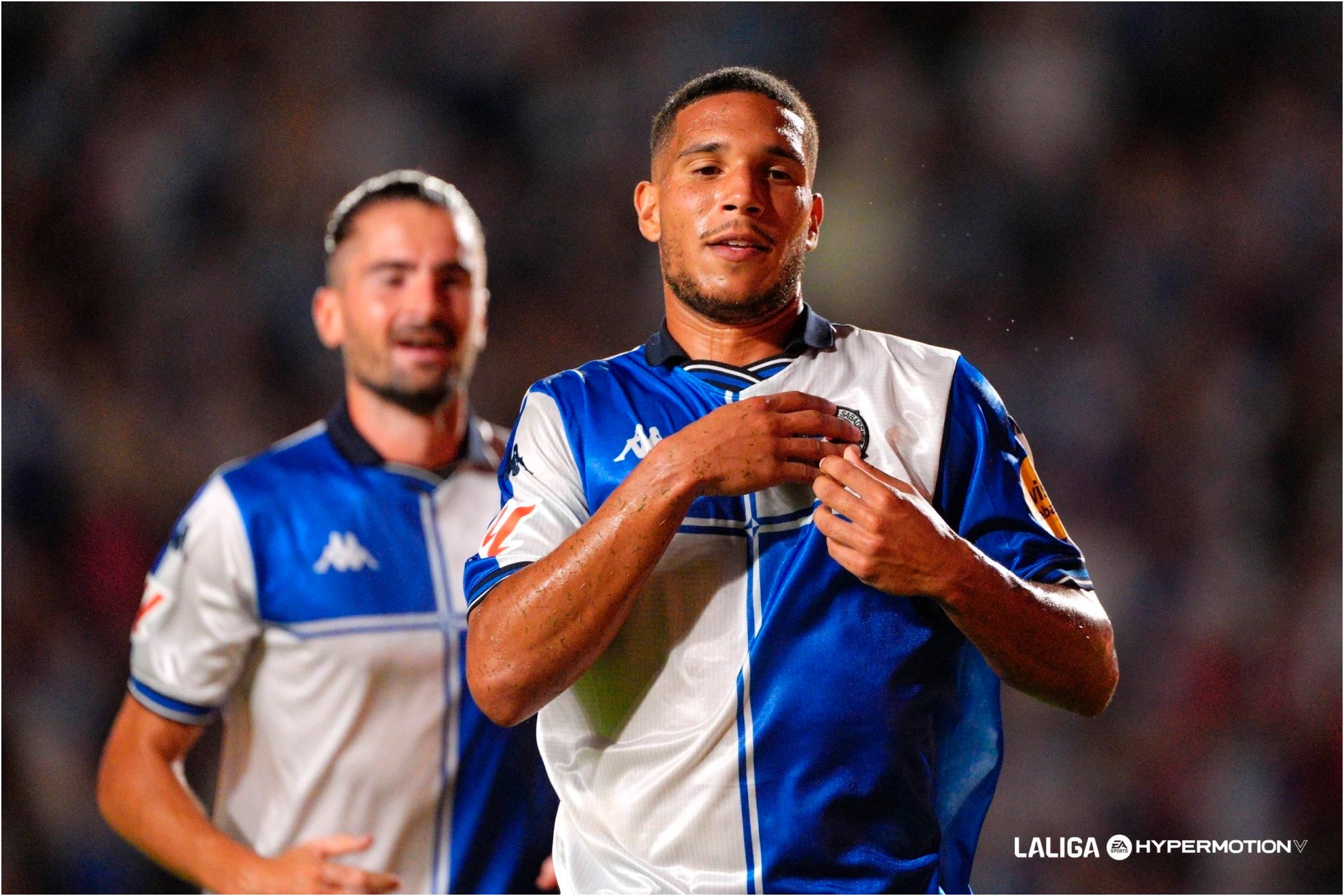 Gioacchini celebra un gol. LALIGA