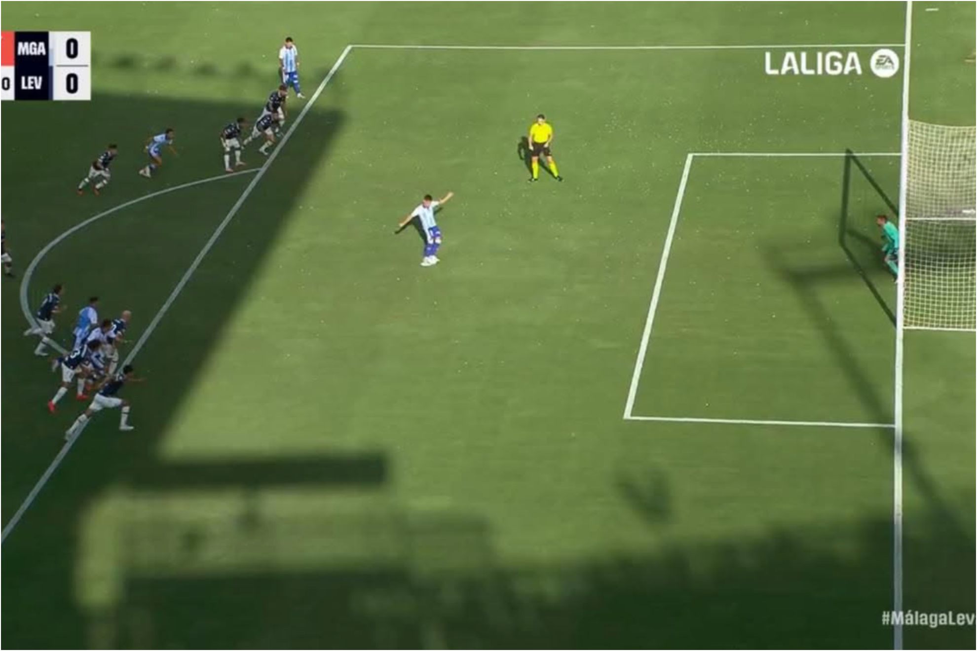 Penalti del Málaga y Levante.