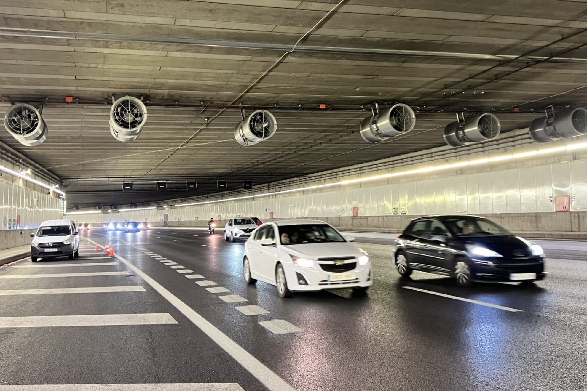 Los túneles de la M-30 soportan un tráfico de entre 400.000 y 500.000 vehículos cada día. Ayuntamiento de Madrid.