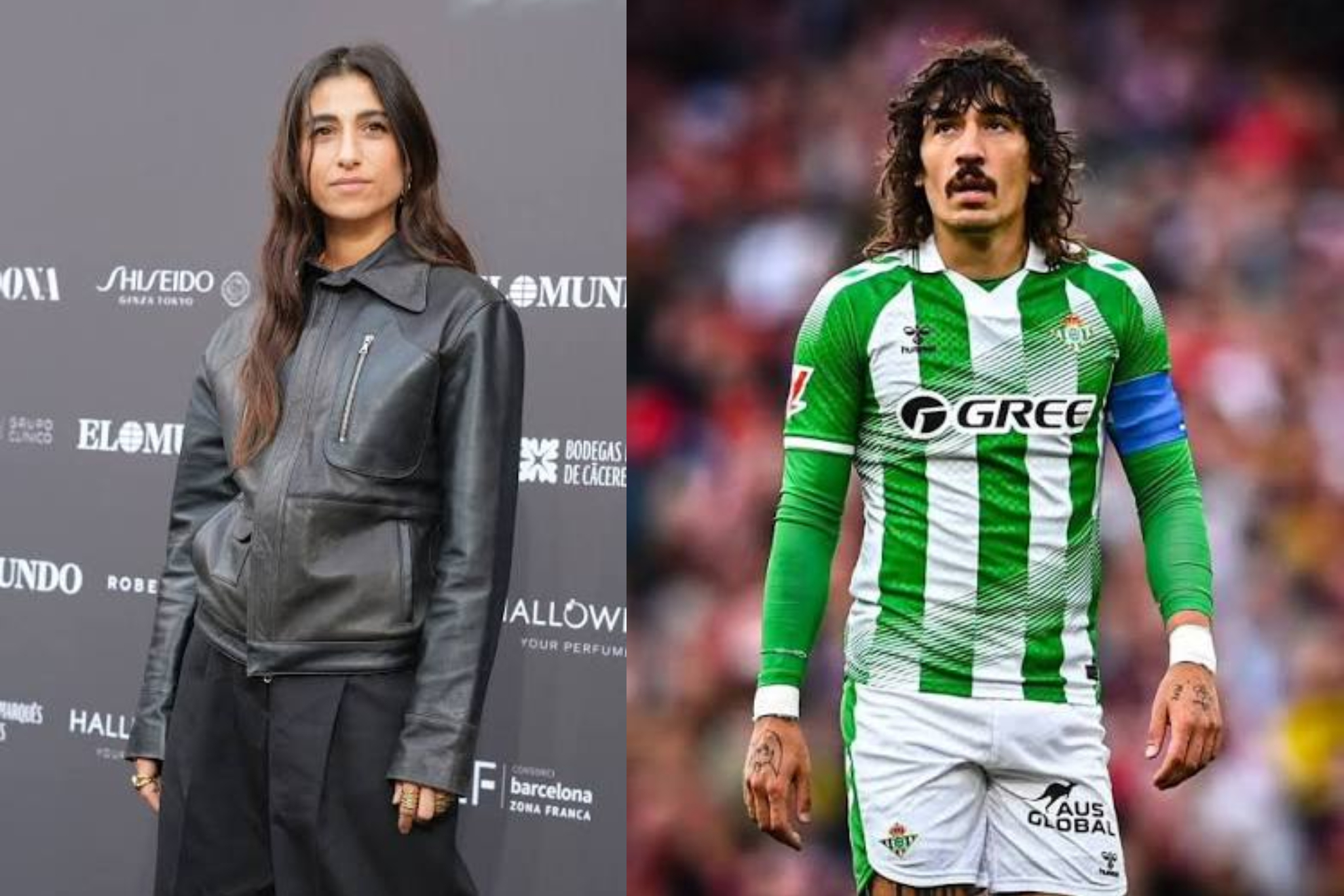 Carolina Yuste izquierda, Hector Bellerin derecha Instagram