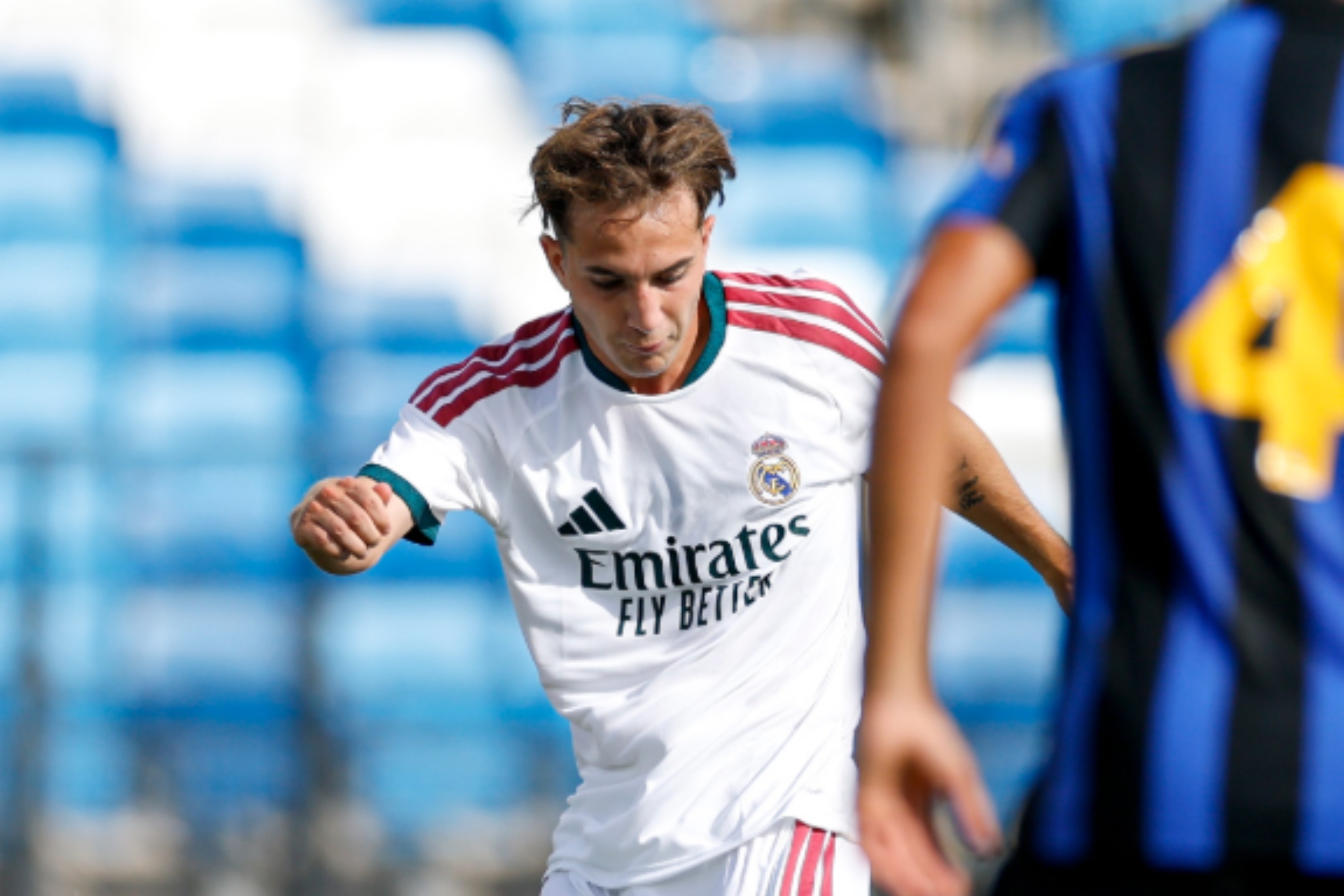 Yáñez, en el partido ante el Inter en el que resultó decisivo. REALMADRID.COM