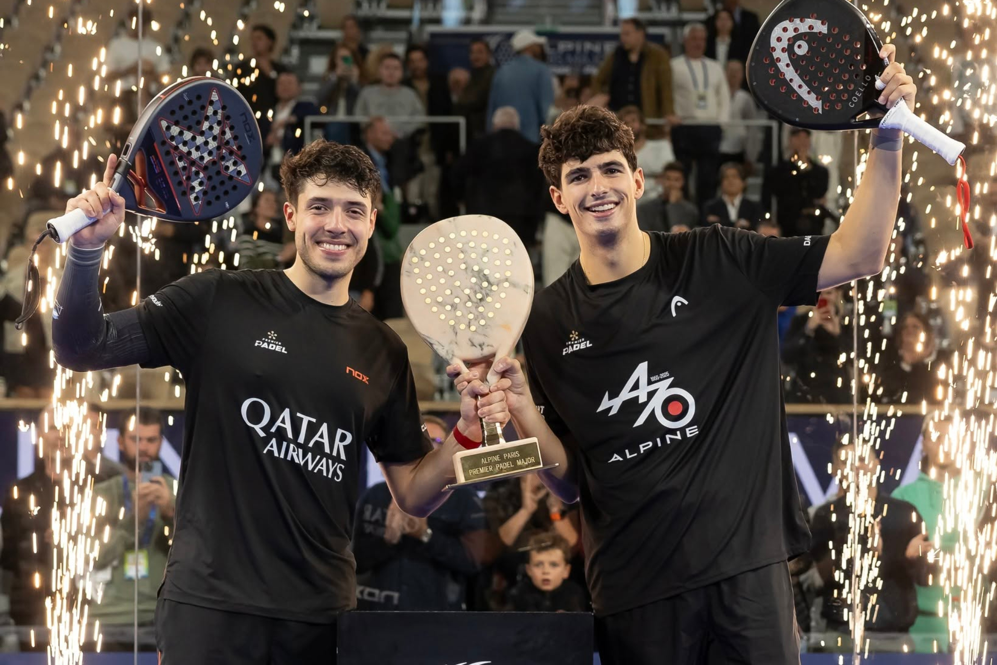 Tapia y Coello, ganadores del Major de París de 2025. Premier Padel