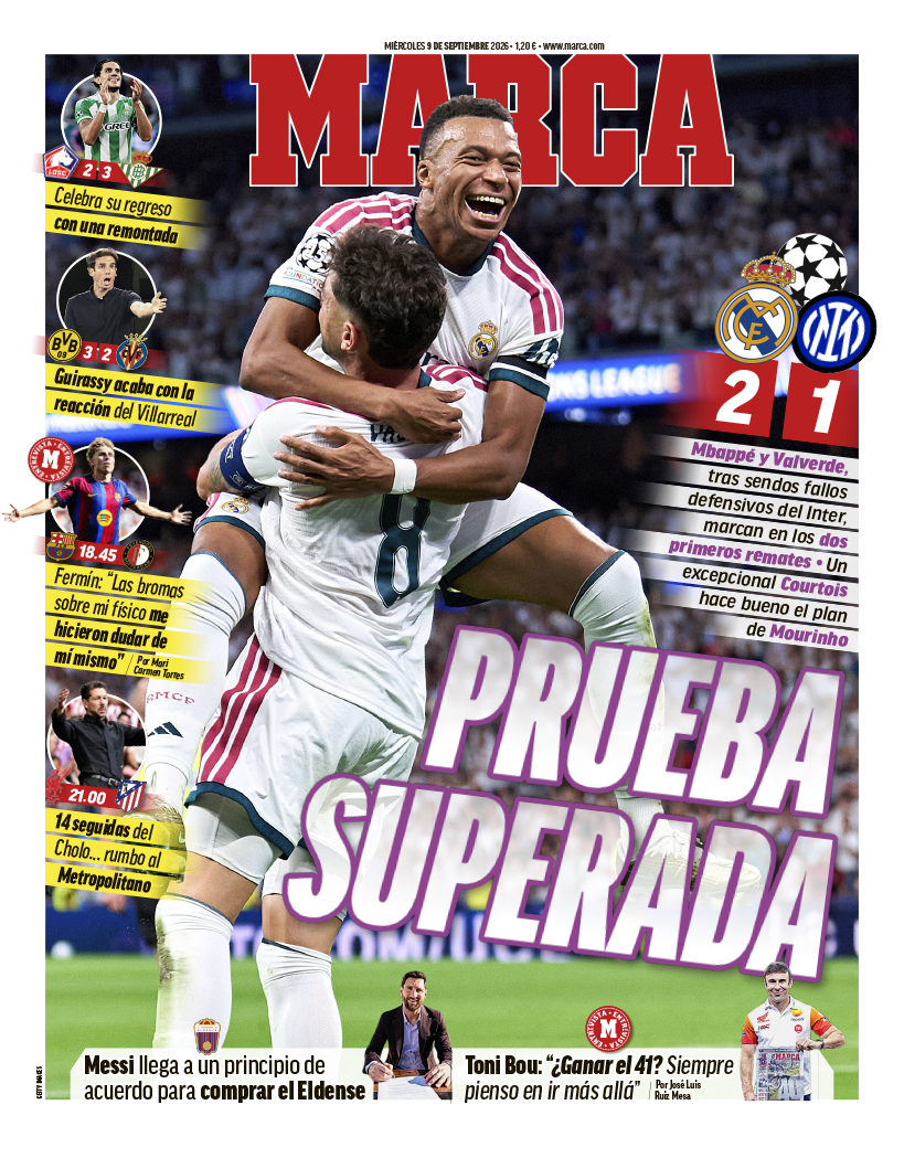 MARCA Actualizado: 09/09/2026 01:55 horas