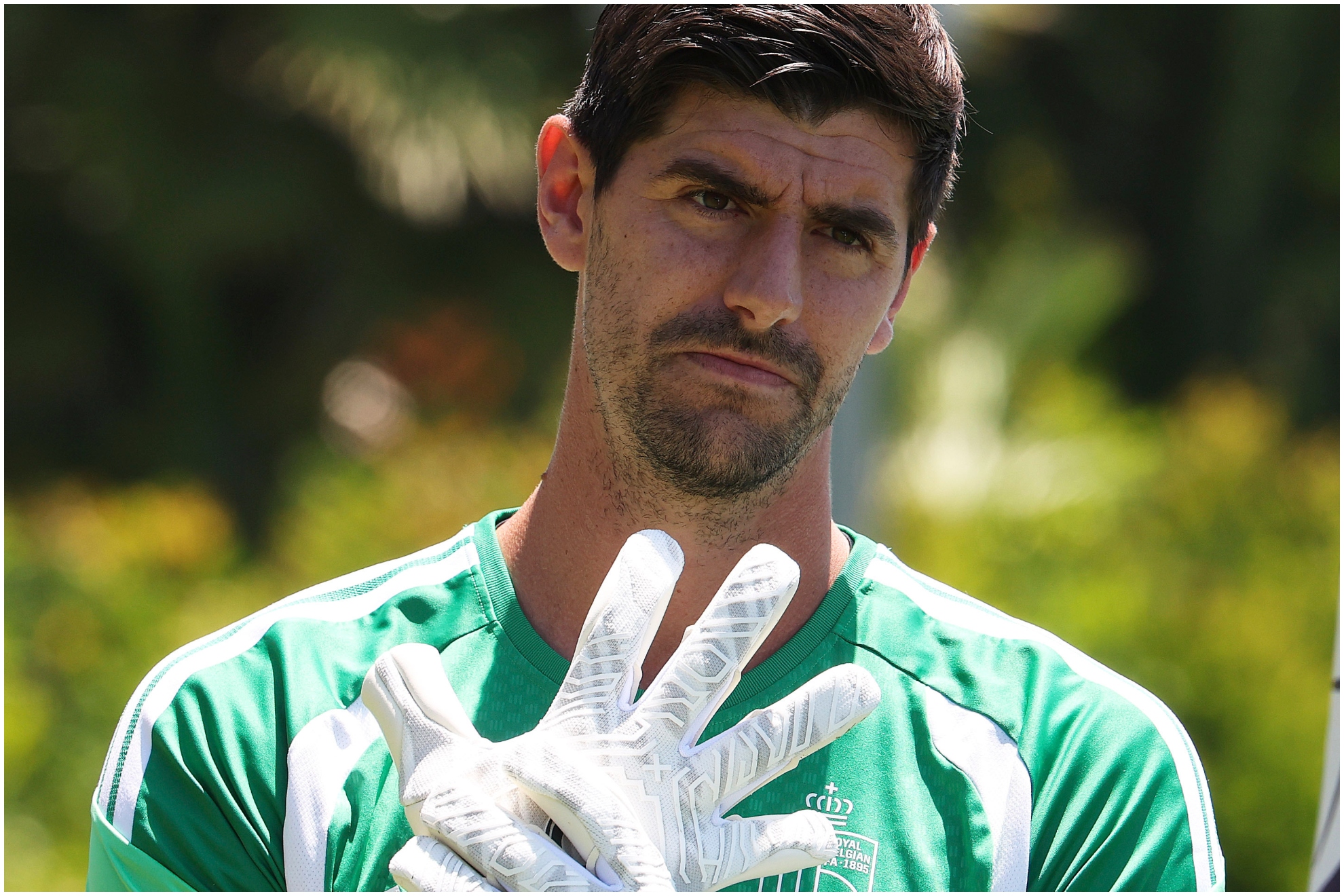 Courtois con Bélgica durante el pasado Mundial. CHEMA REY