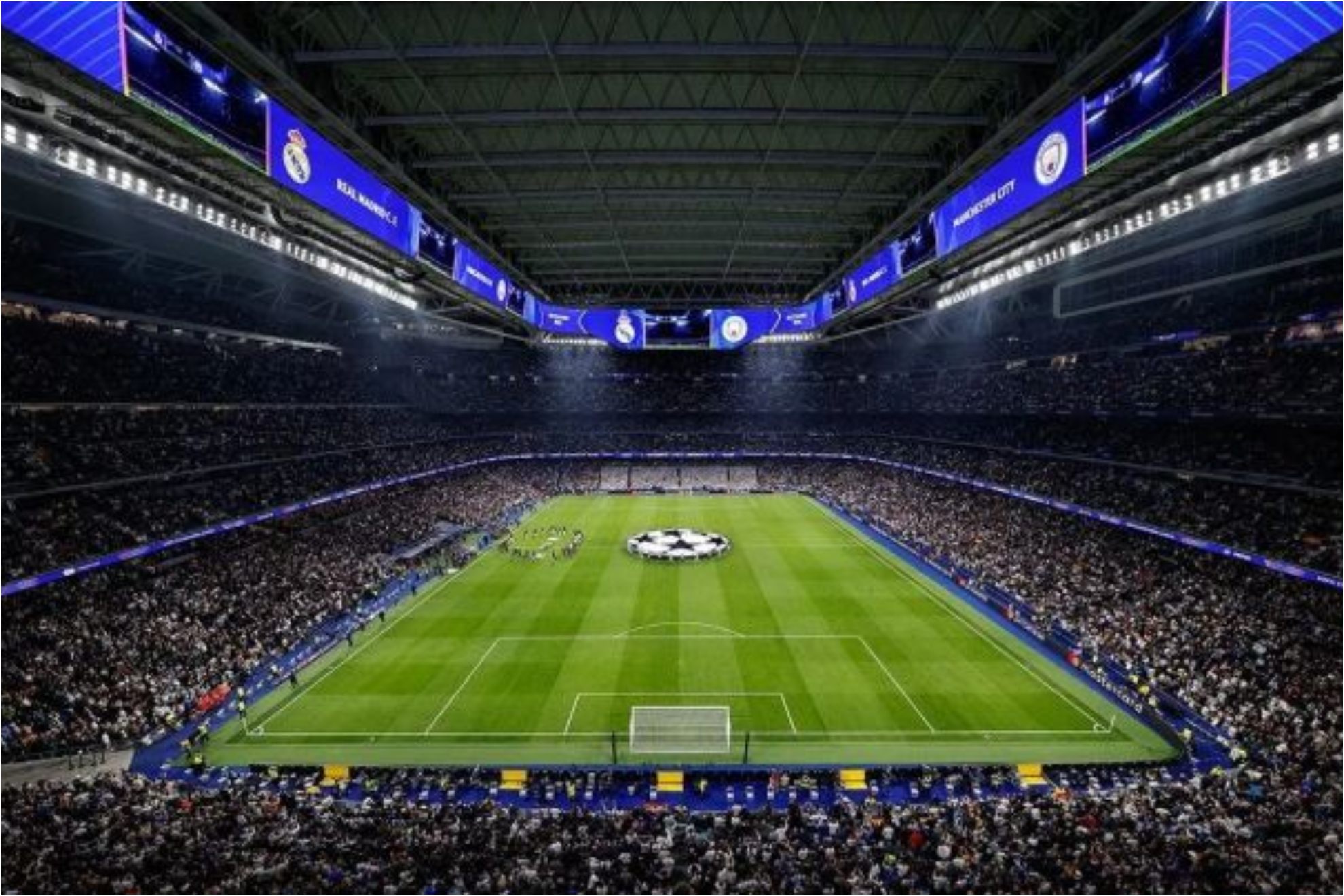 El Bernabéu, una noche de Champions.