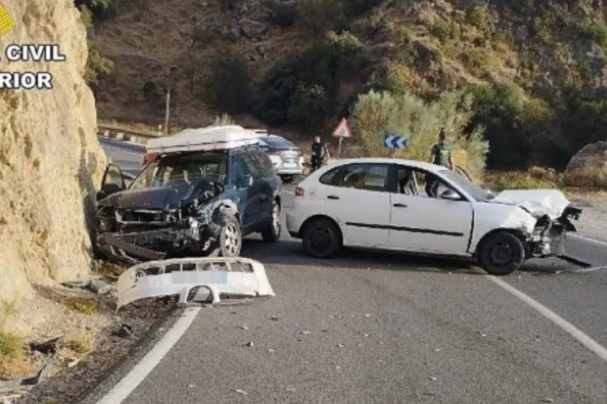 En el accidente no hubo que lamentar víctimas mortales. @masqueguardiacivil