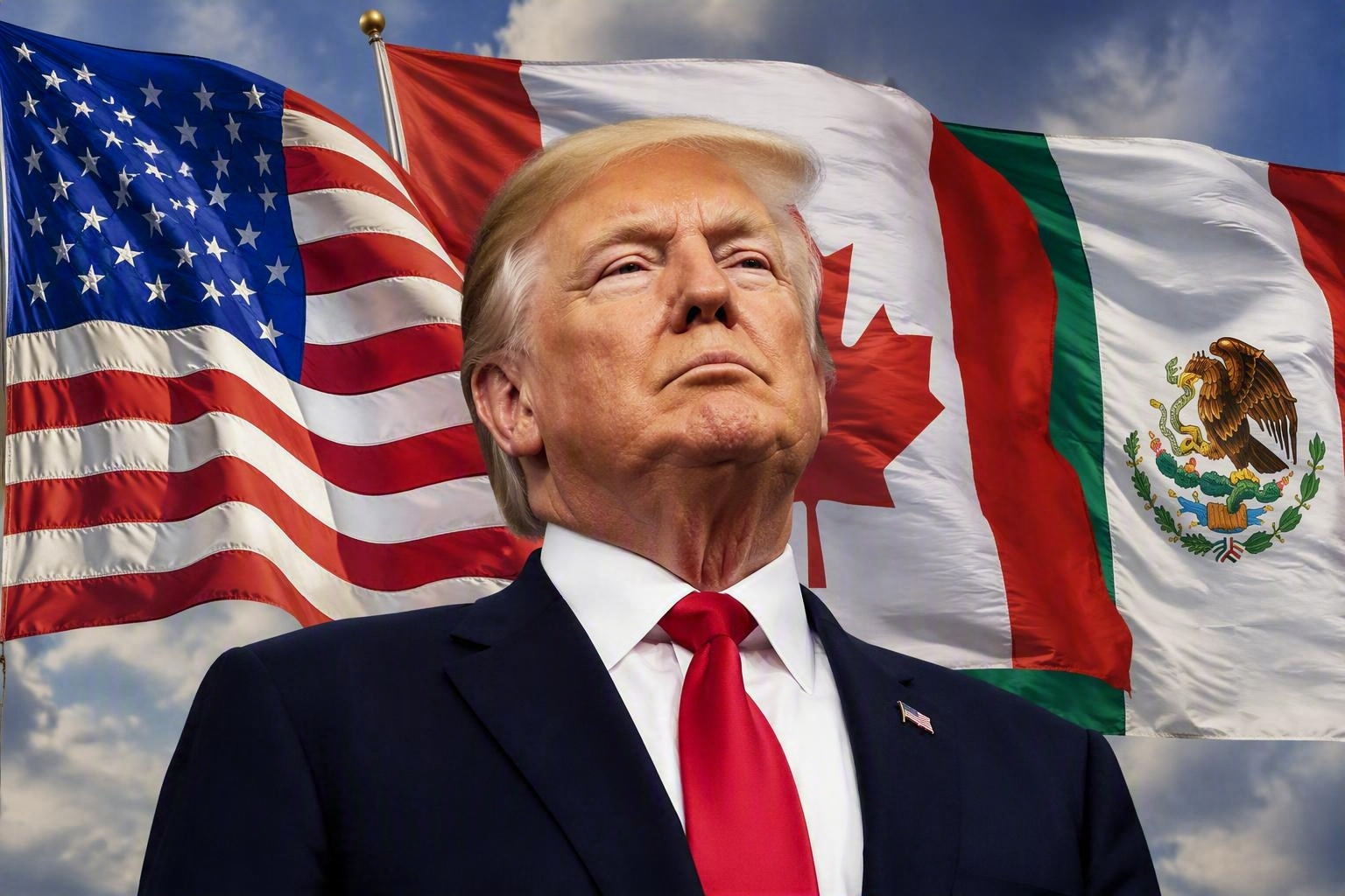 Donald Trump y la situación comercial con sus vecinos, Canadá y México. IA