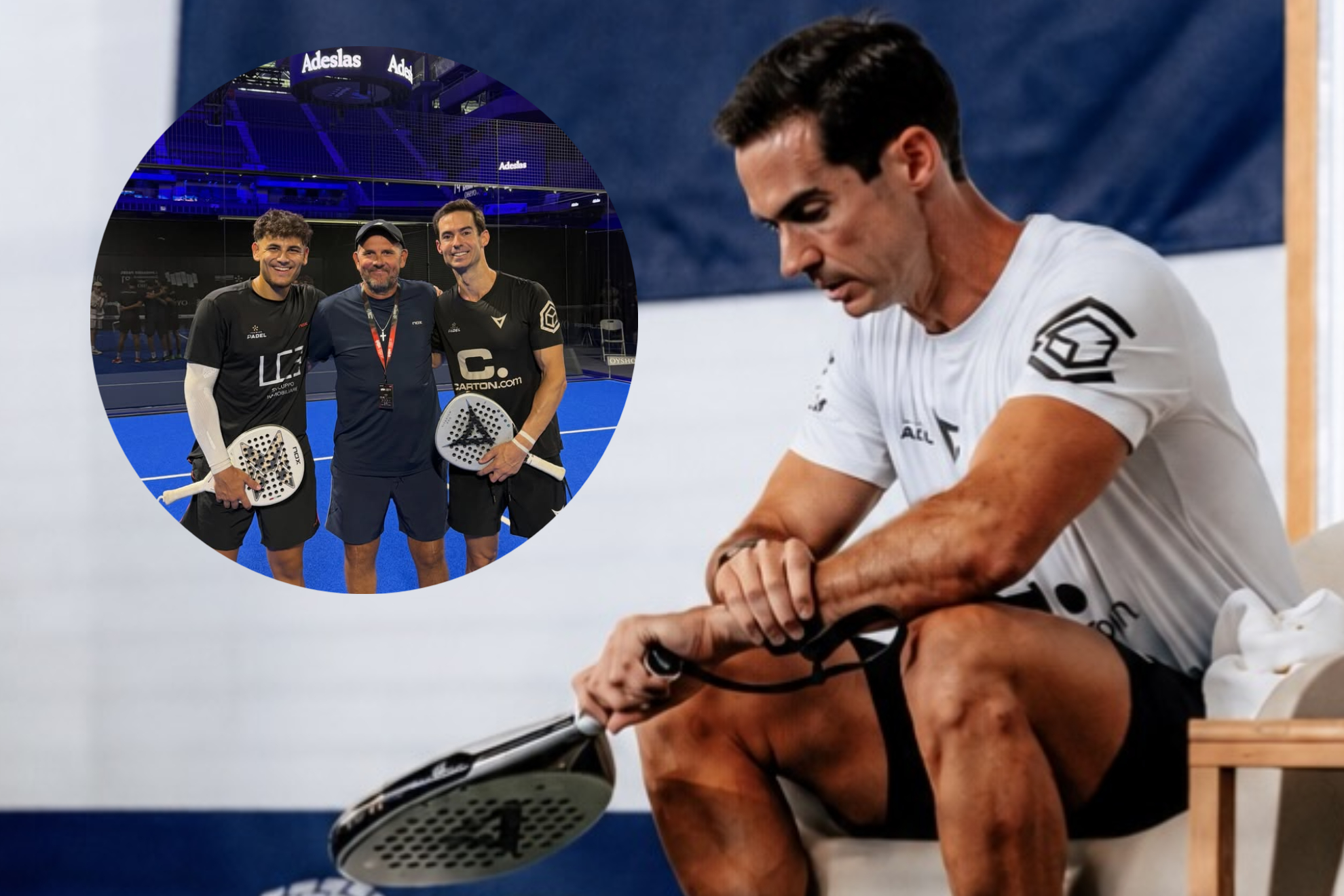 Gonzalo Rubio, crítico con los cambios de pareja en el pádel.