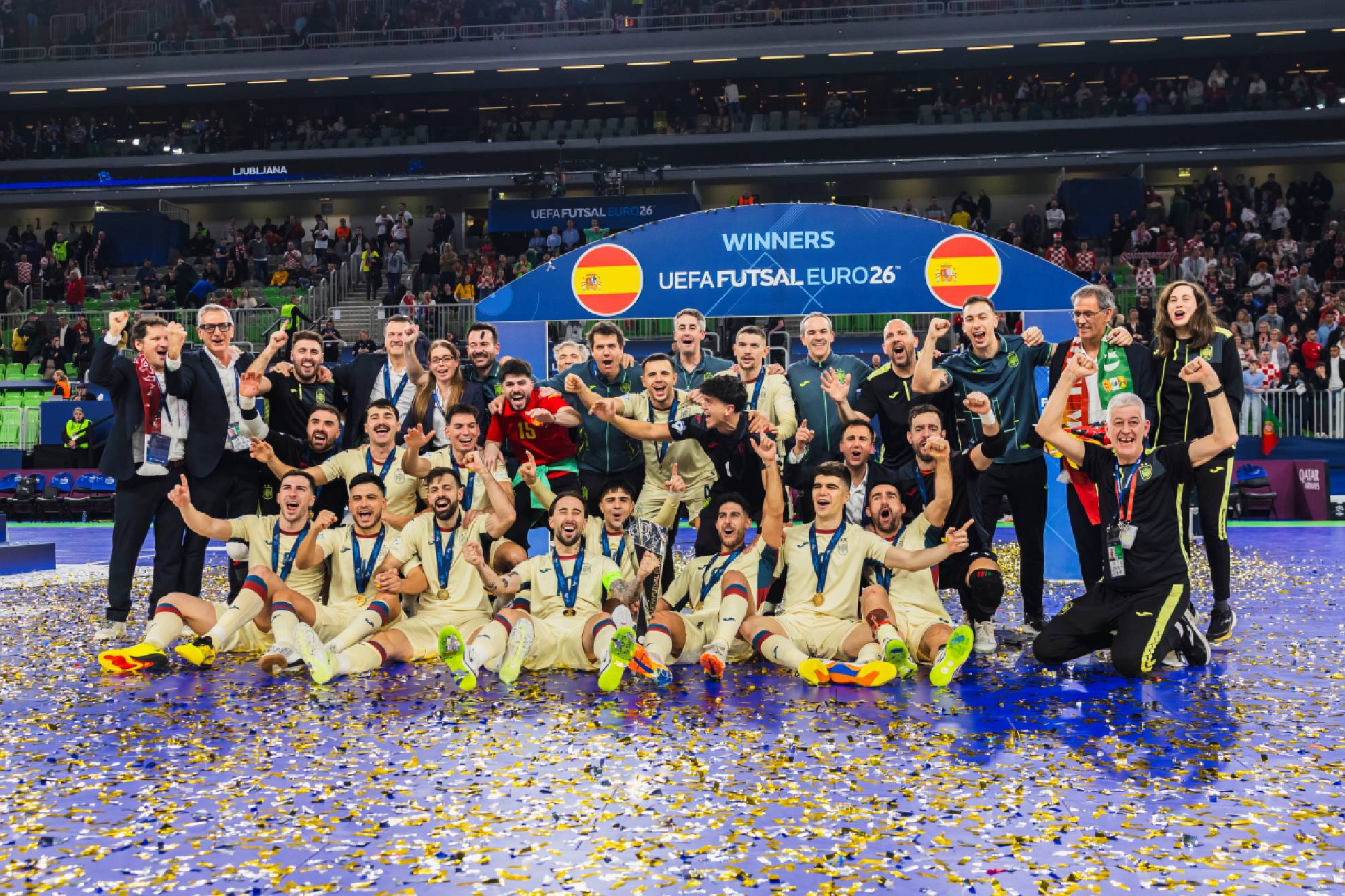 La Selección española celebra su octava Eurocopa conquistada en Liubliana RFEF