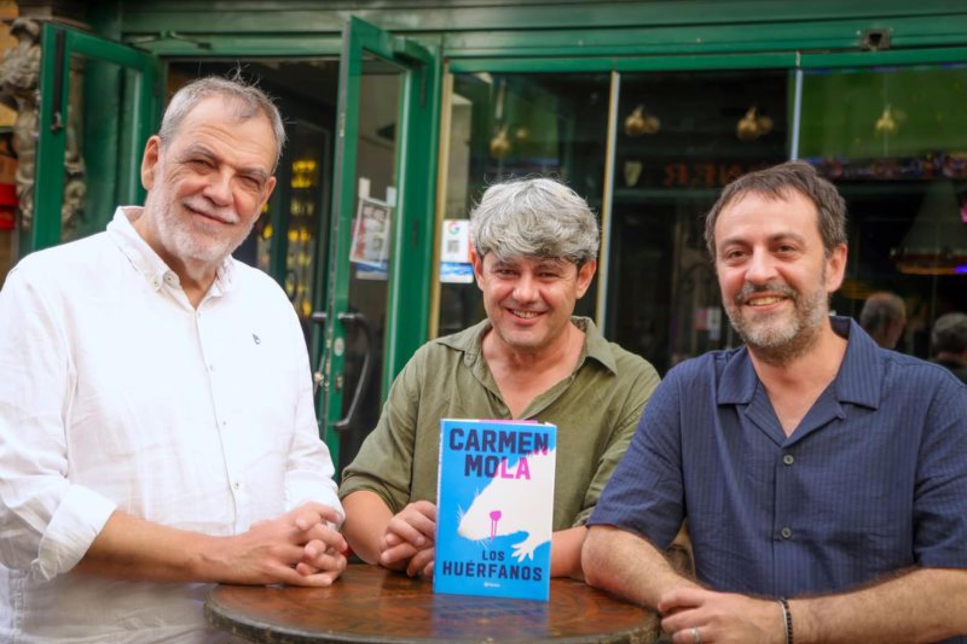 De izquierda a derecha, Jorge Díaz, Antonio Mercero y Agustín Martínez. JAVIER OCAÑA