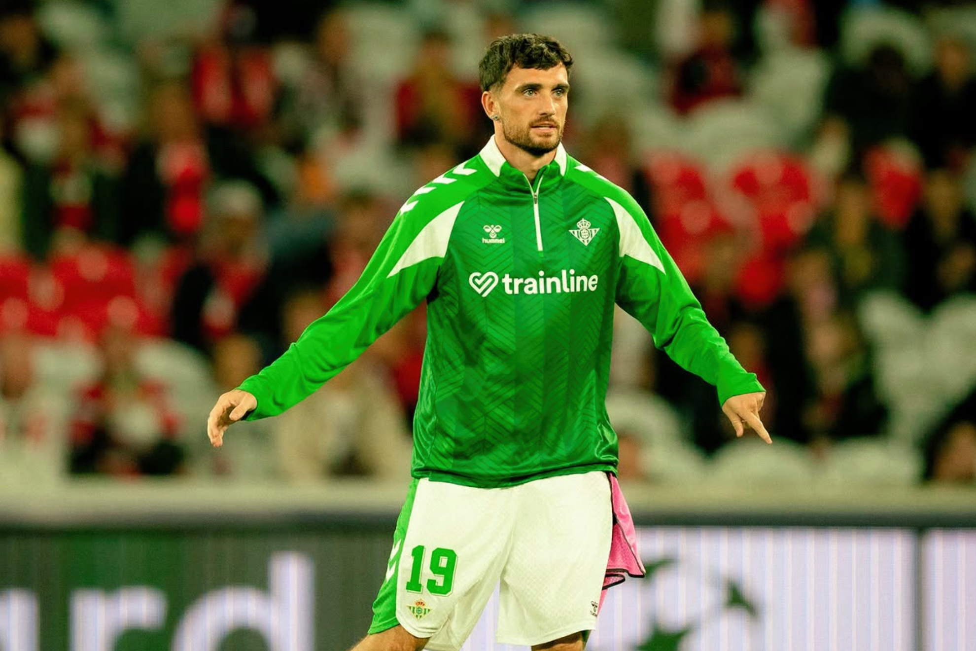 Parrott, antes de enfrentarse al Lille REAL BETIS