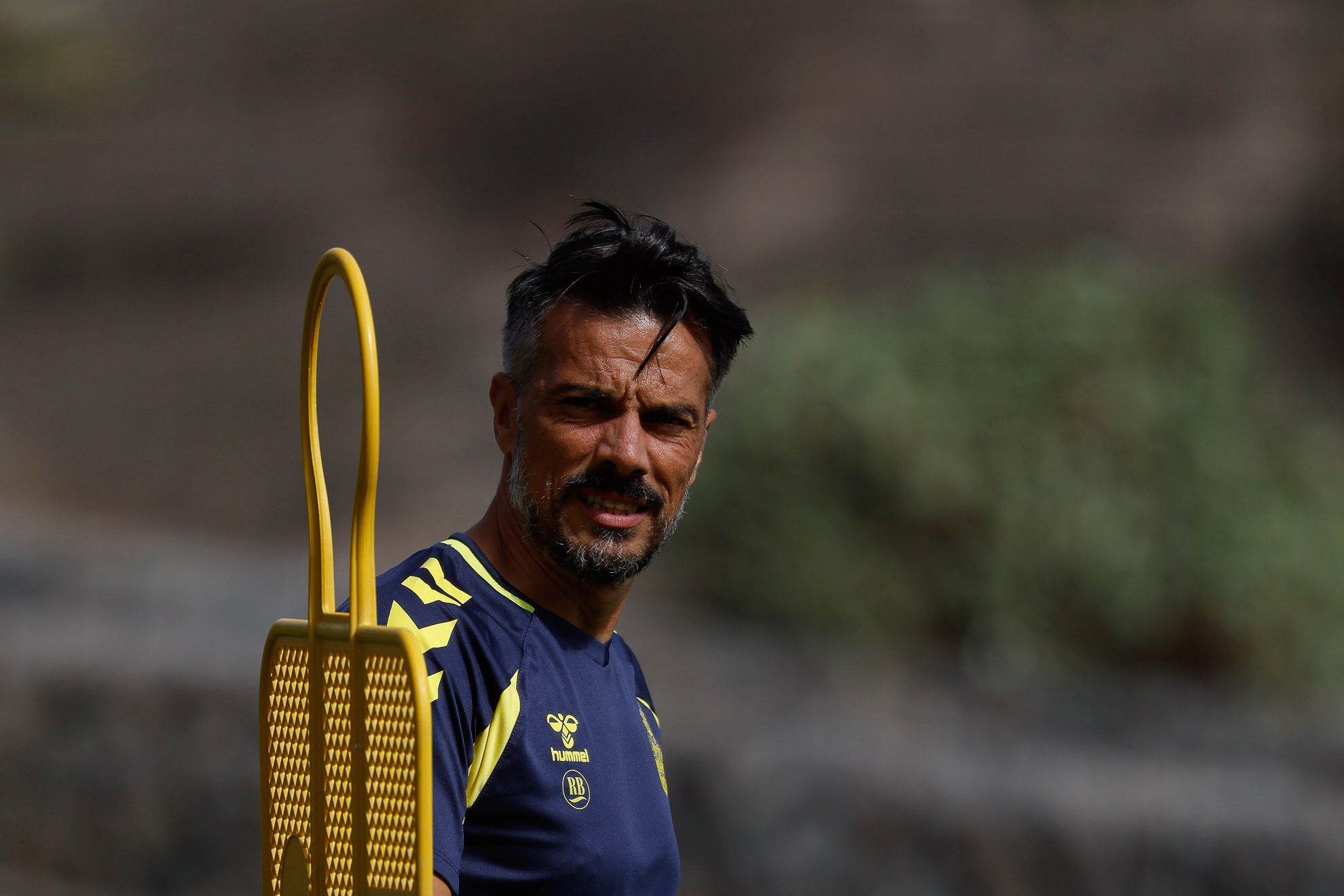Rubén de la Barrera, en un entrenamiento. UD LAS PALMAS