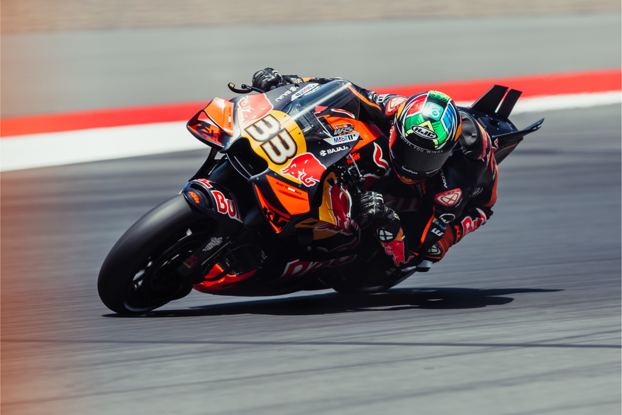 Brad Binder durante el Gran Premio de Indonesia. Brad Binder