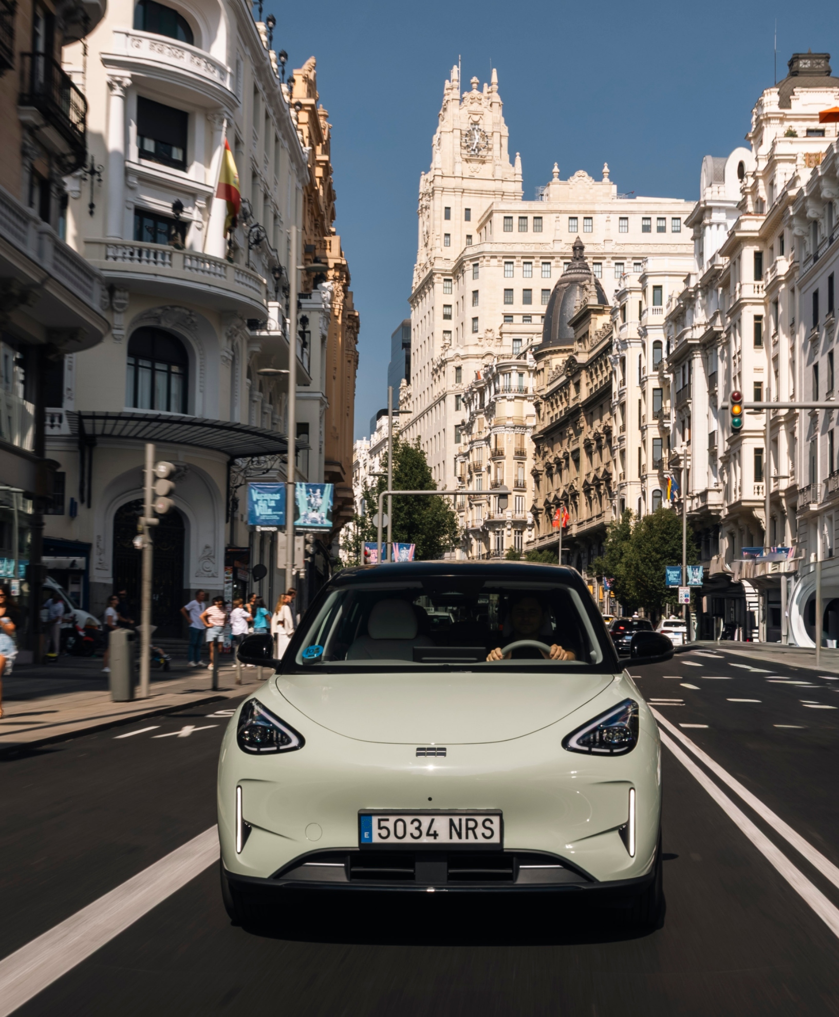 El Geely E2 es un coche eminentemente urbano. Hemos podido probarlo en Madrid.
