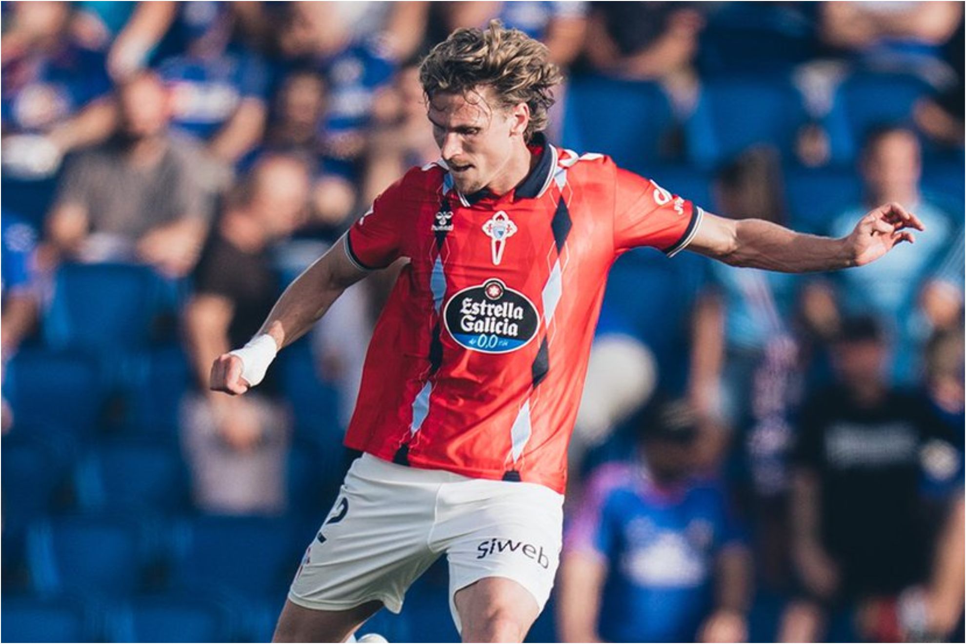 Carl Starfelt, en una acción de este curso. @RCCelta