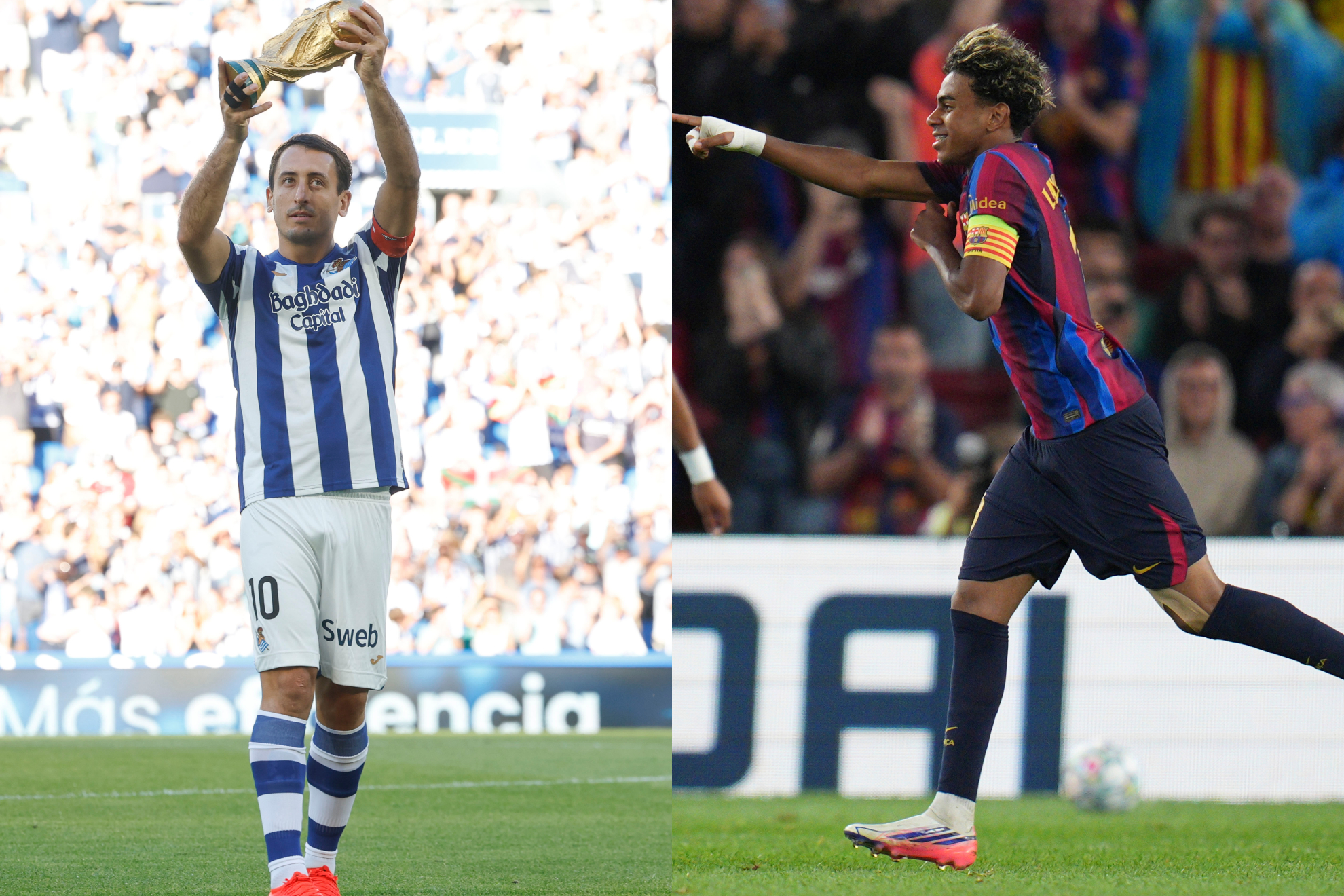 Mikel Oyarzabal y Lamine Yamal