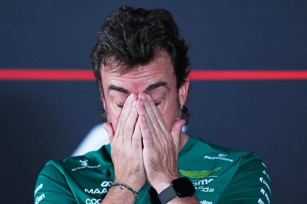Alonso, en la sala de prensa.