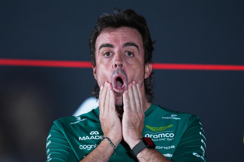 Alonso, en la sala de prensa.