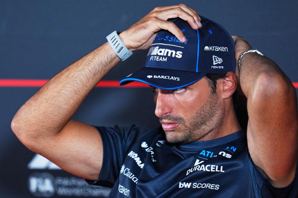 Sainz, en la rueda de prensa del GP de España en Madring. LAPRESSE