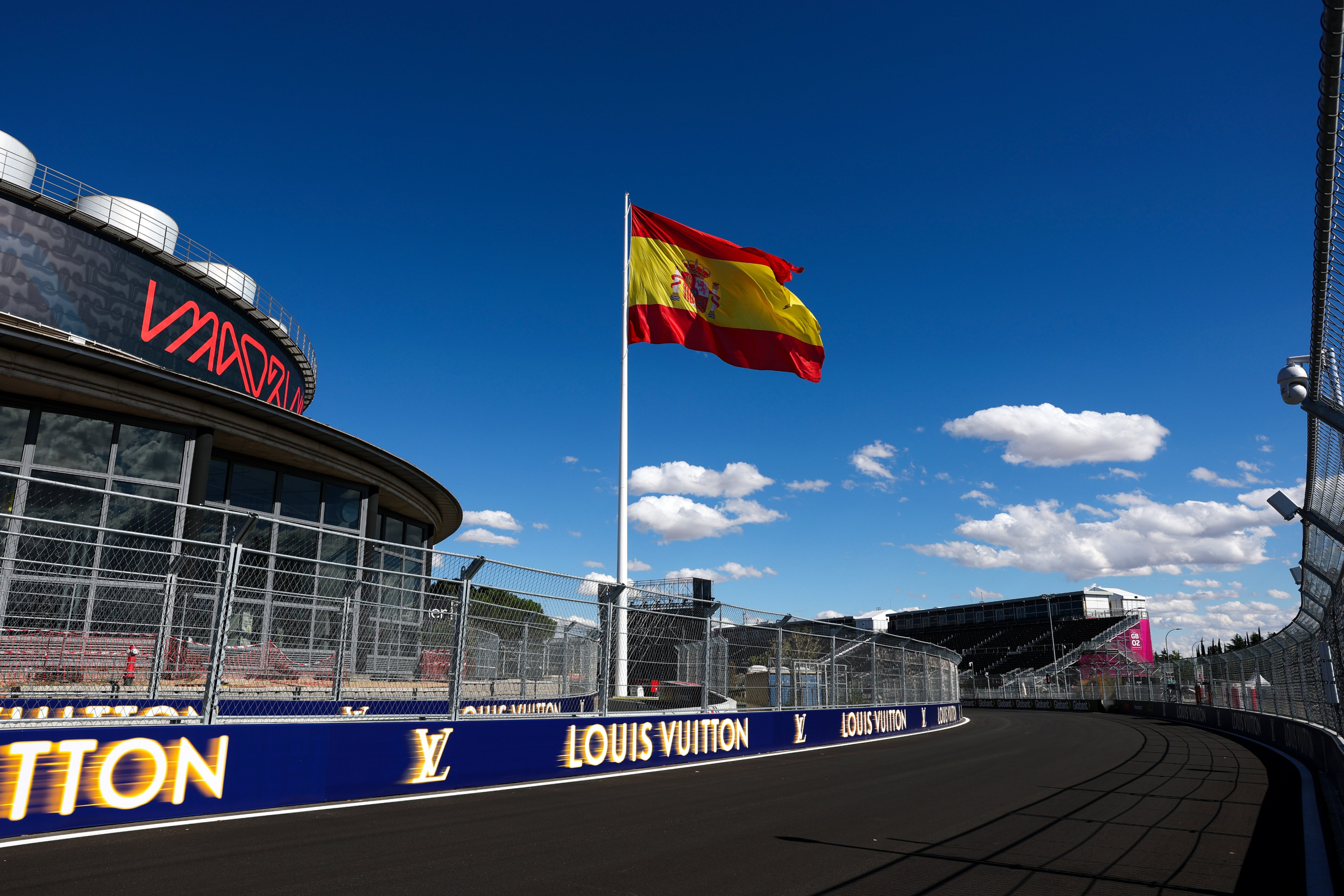 Vista del trazado del circuito de Madring. Fórmula 1