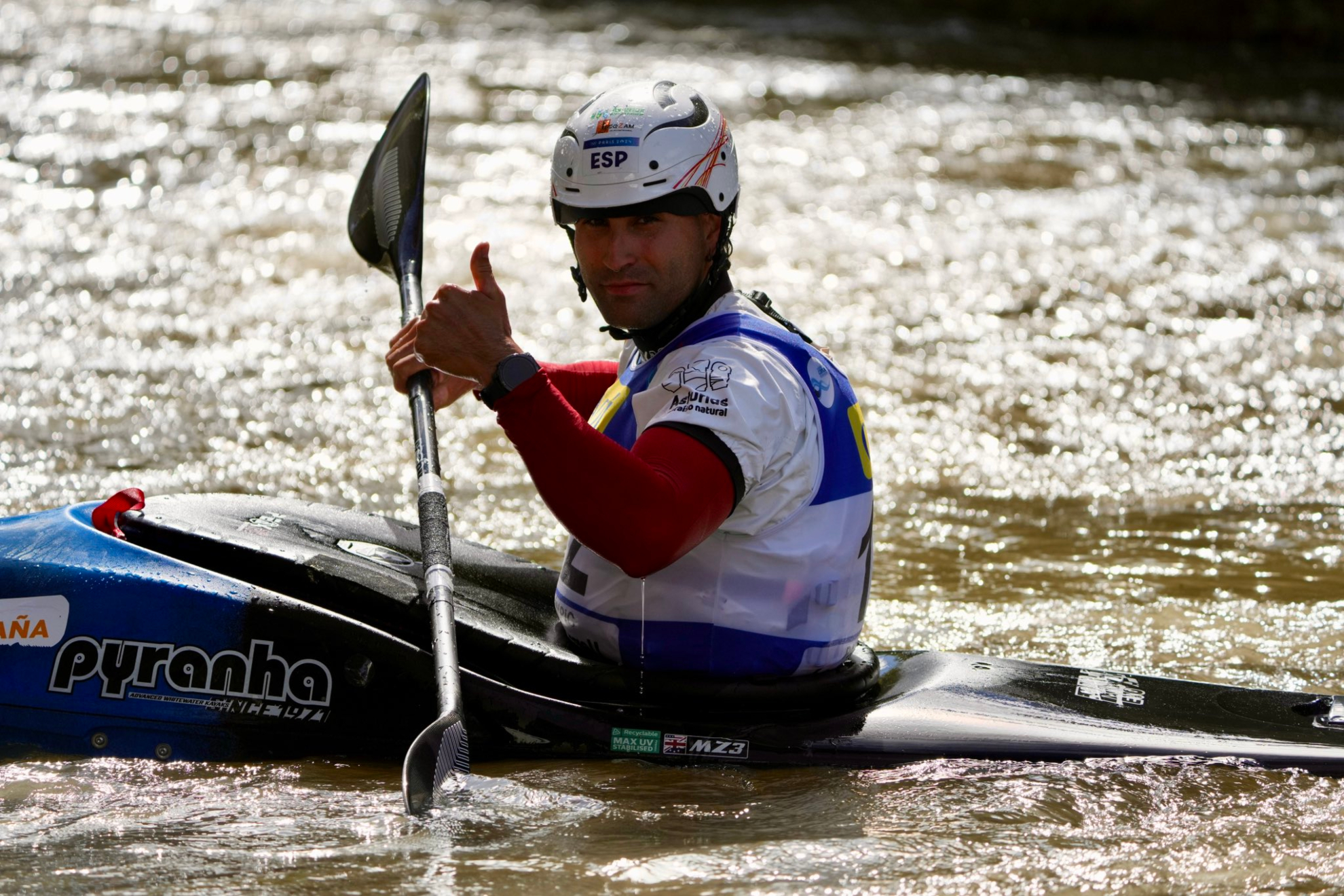 Manuel Ochoa tras una competición. RFEP