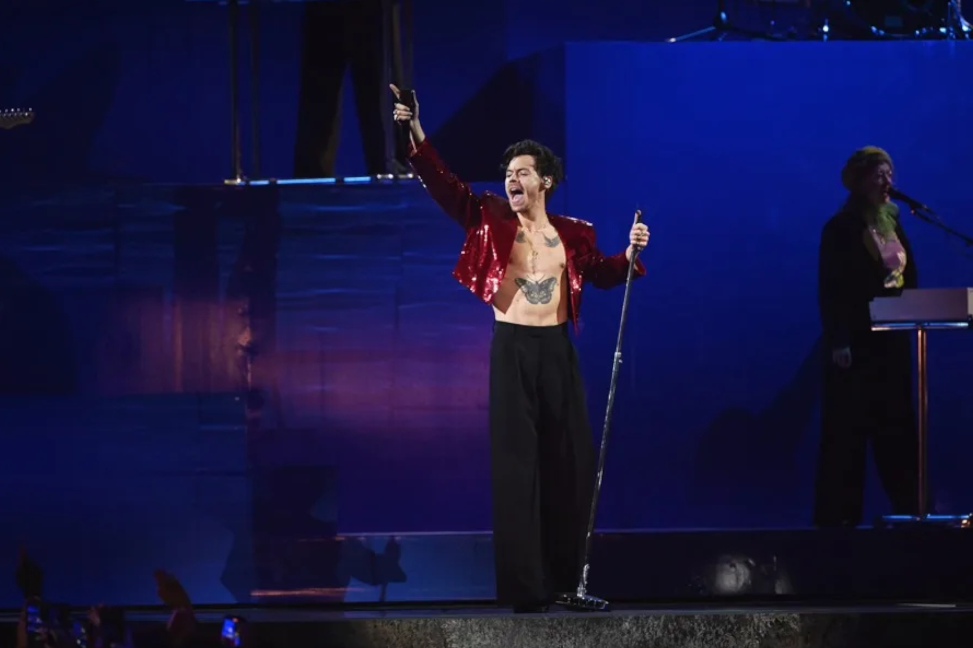 Harry Styles, durante uno de sus conciertos EFE