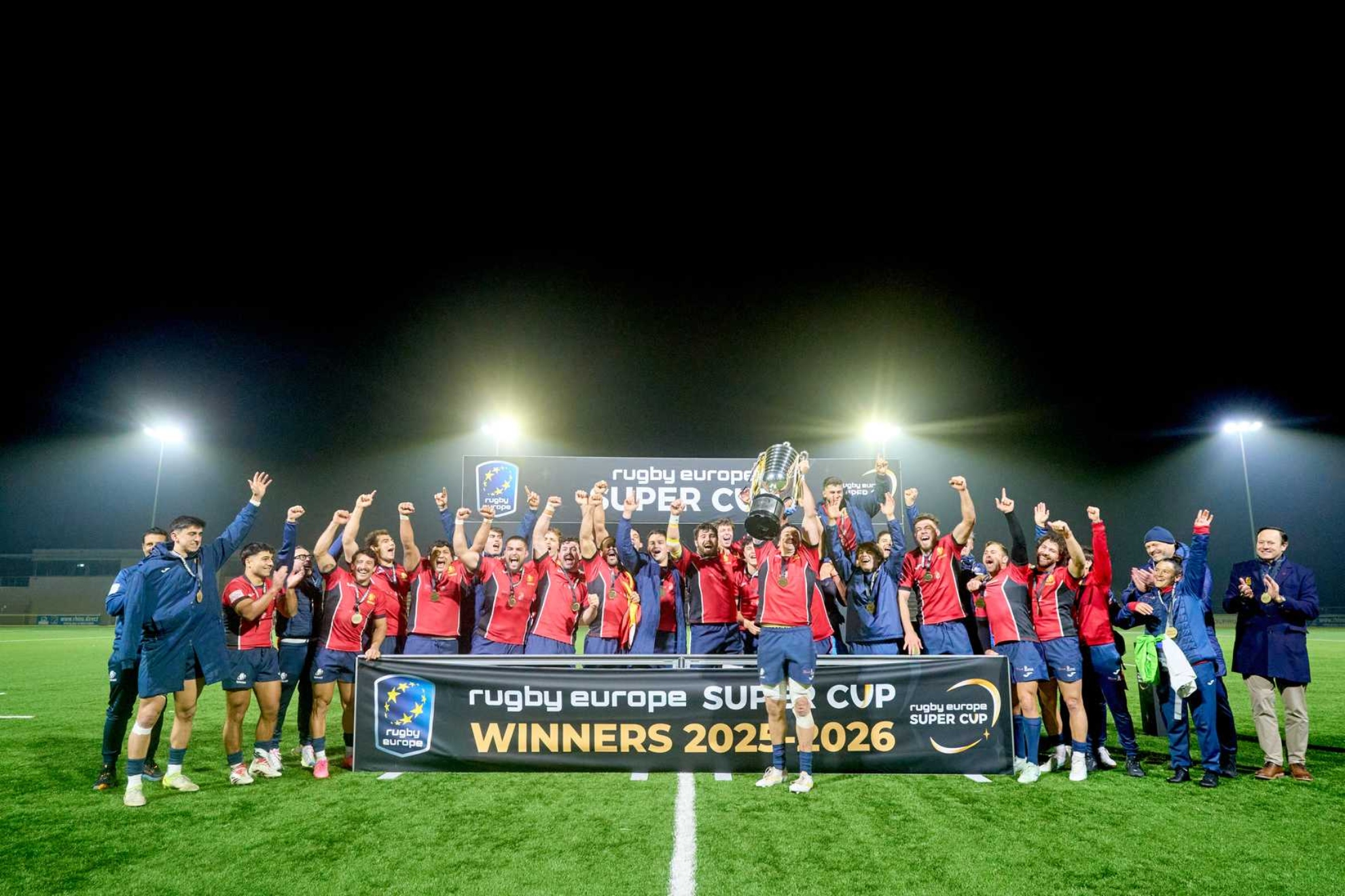 Los Iberians celebran el título de la Rugby Europe Super Cup 2026