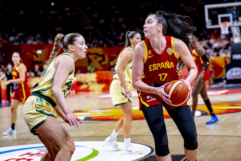 Megan Gustafson, la máxima anotadora de la selección española.