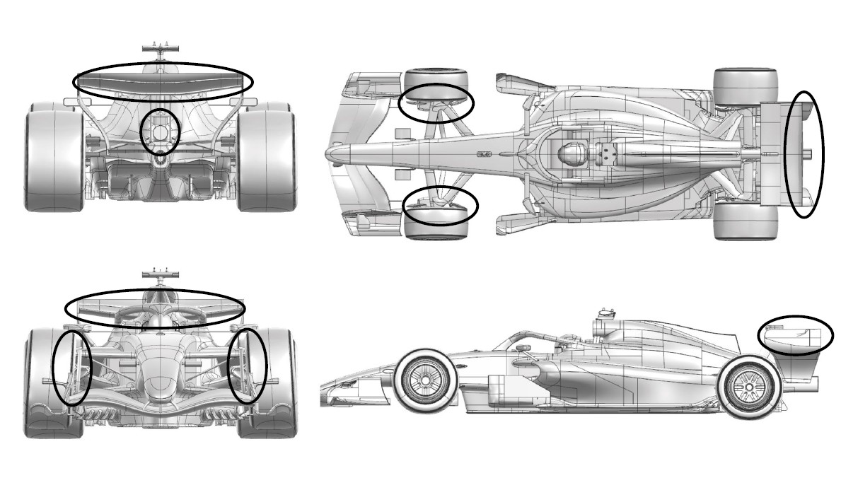Los cambios de Mercedes para Madring. FIA
