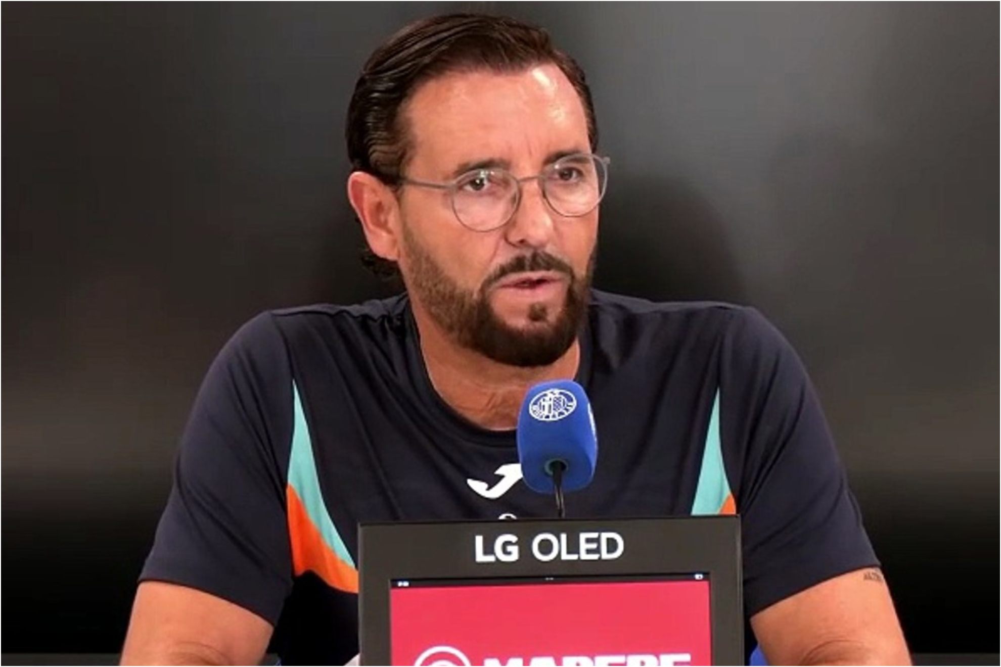 Bordalás, en rueda de prensa.