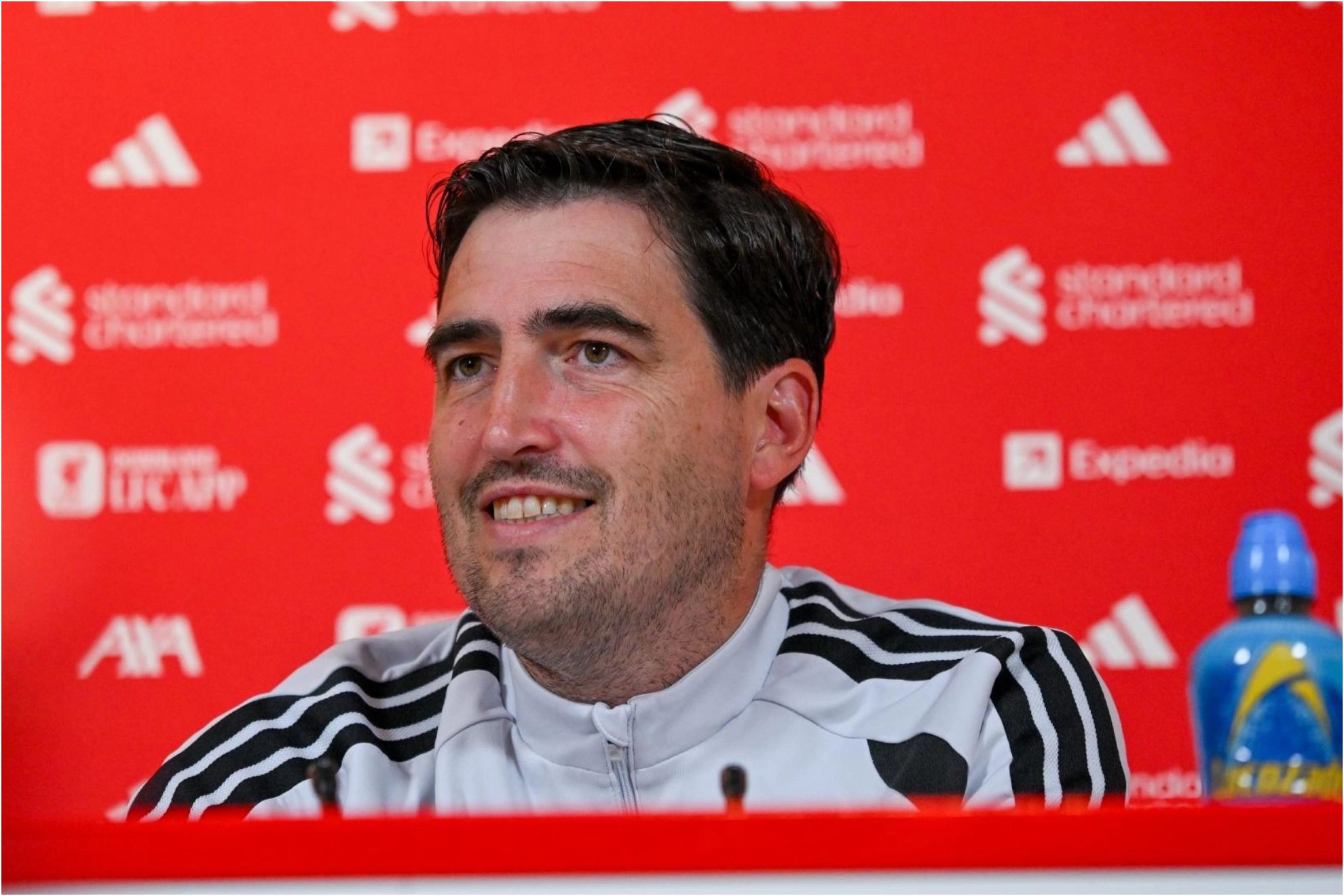Iraola, en rueda de prensa Liverpool FC