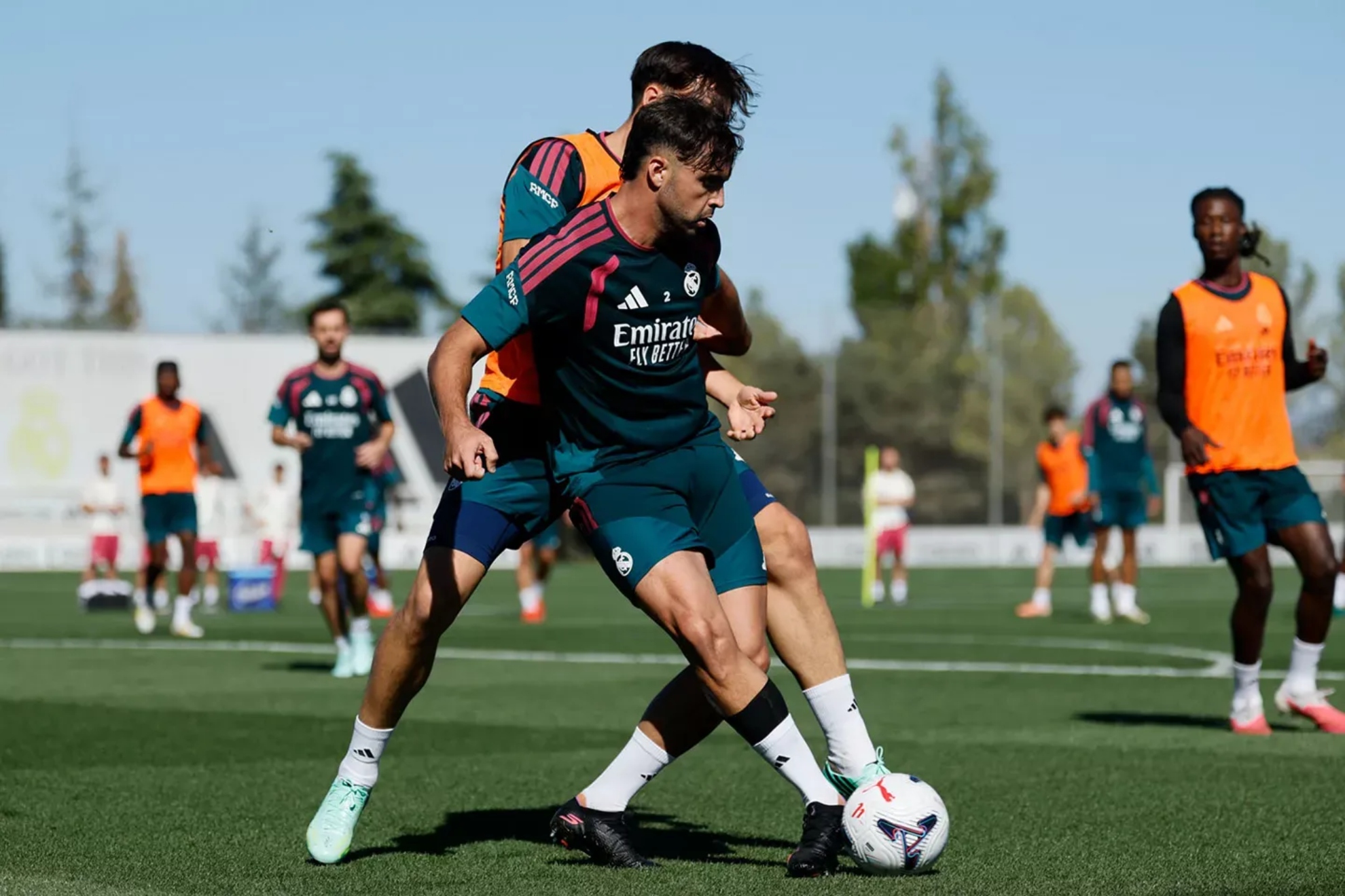 Asencio en un entrenamiento. REALMADRID.COM