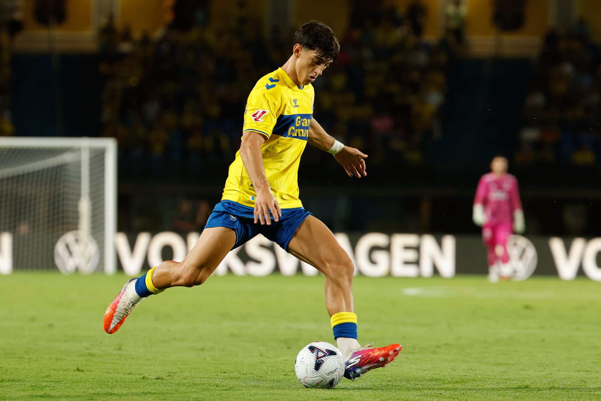 Pezzolesi, en un partido con la UD.