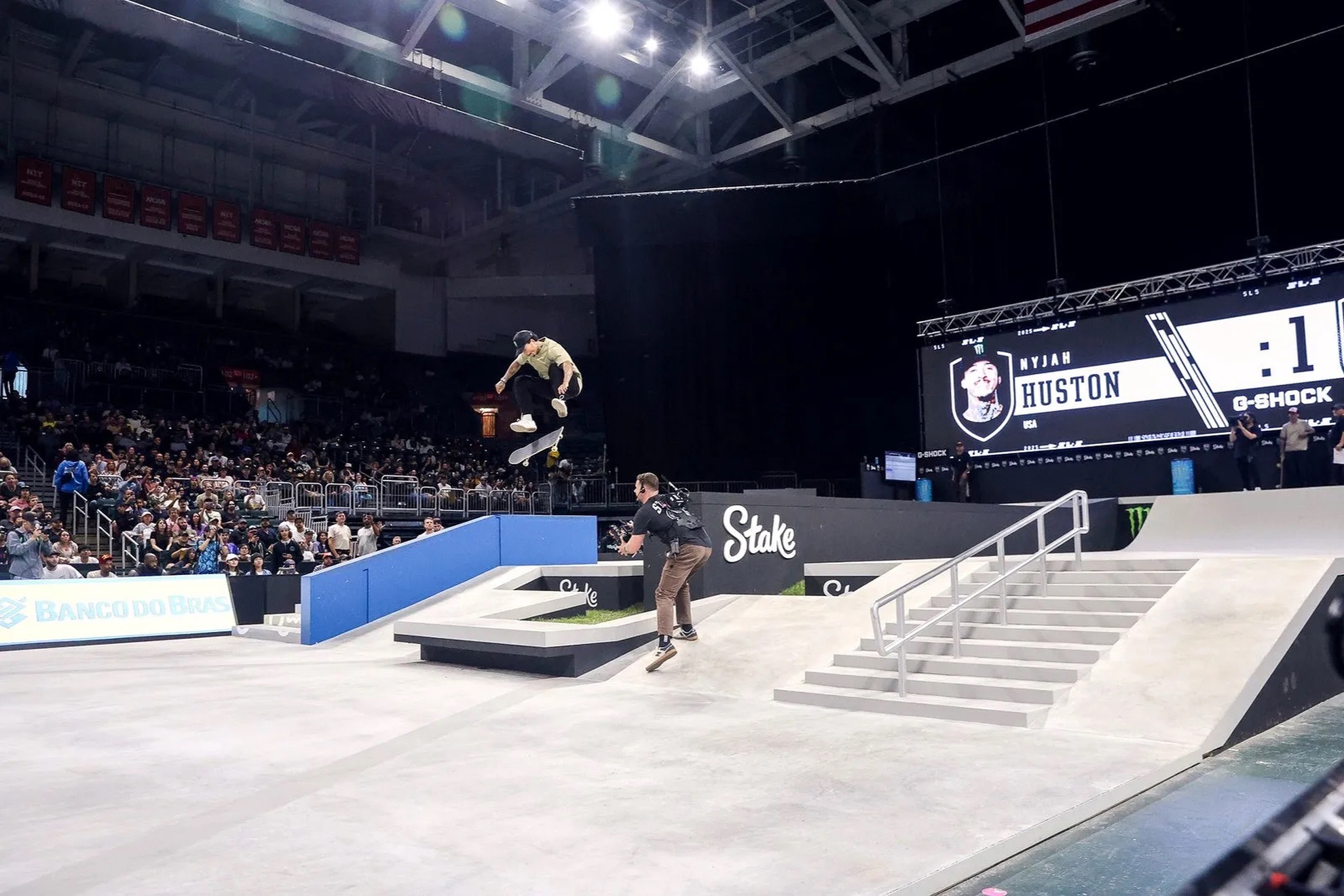 Nyjah Huston afrontará en París una nueva oportunidad para estrenar su casillero de victorias en SLS esta temporada. NOSK8
