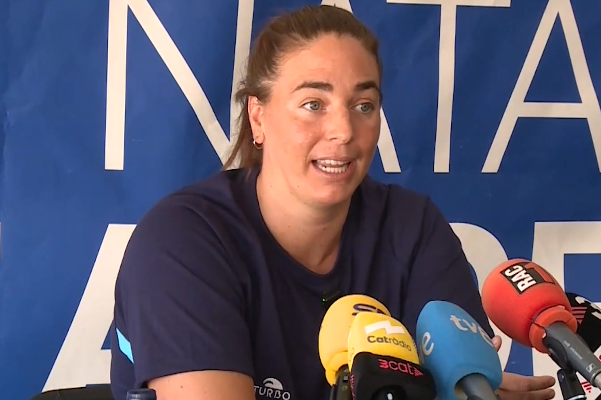 Maica García, en rueda de prensa.