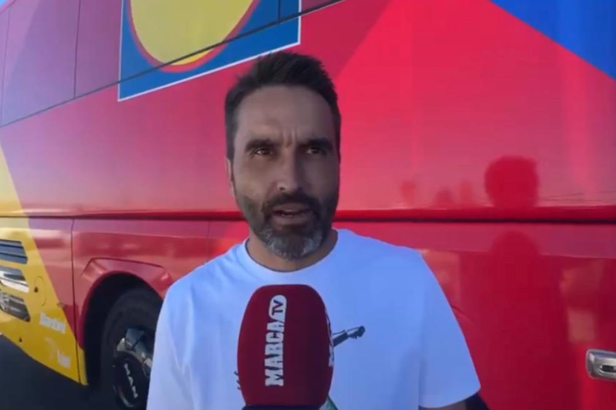 Josu Larrazabal, durante la entrevista con MARCA. N.L