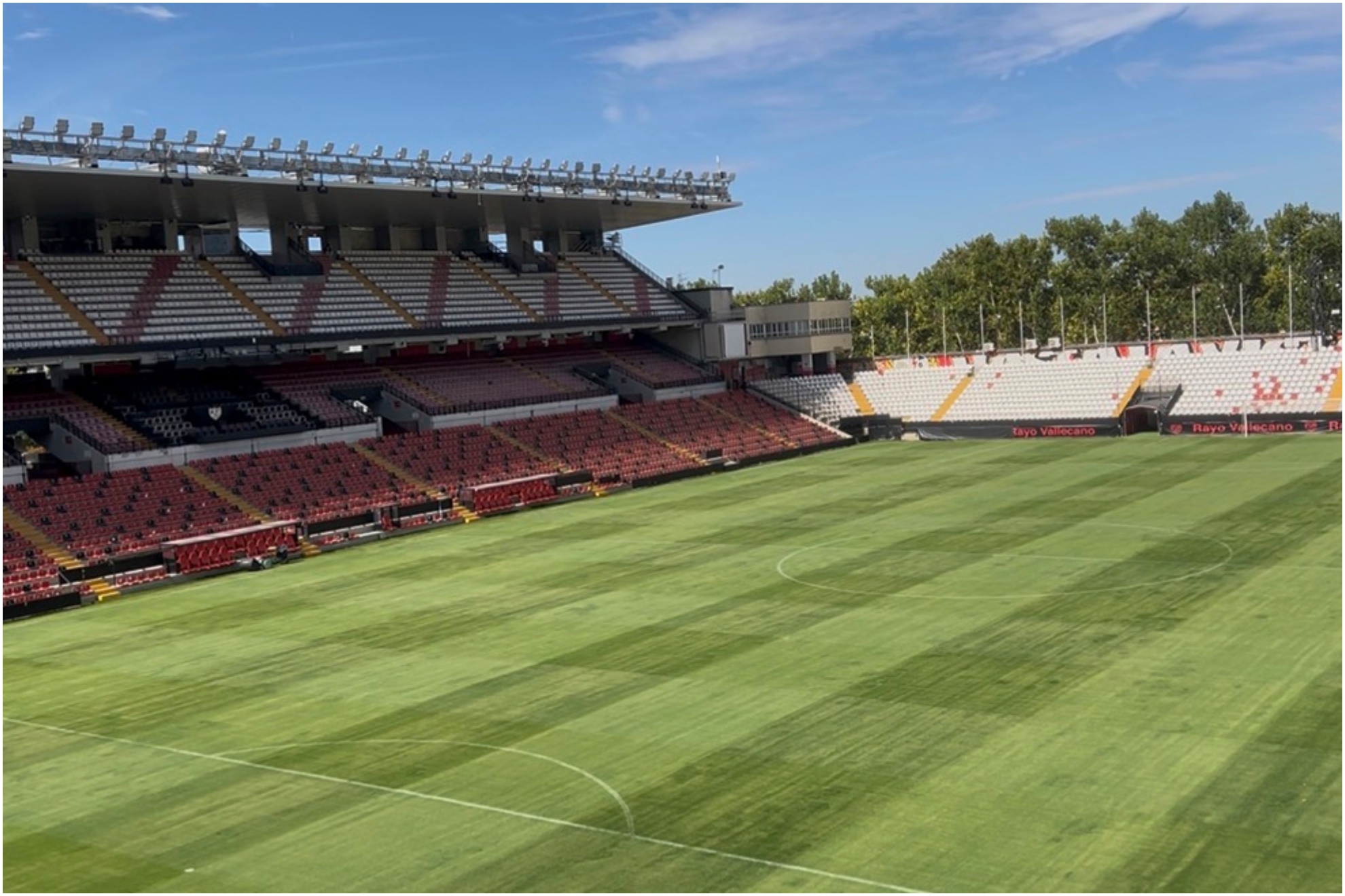 Imagen del estadio de Vallecas.