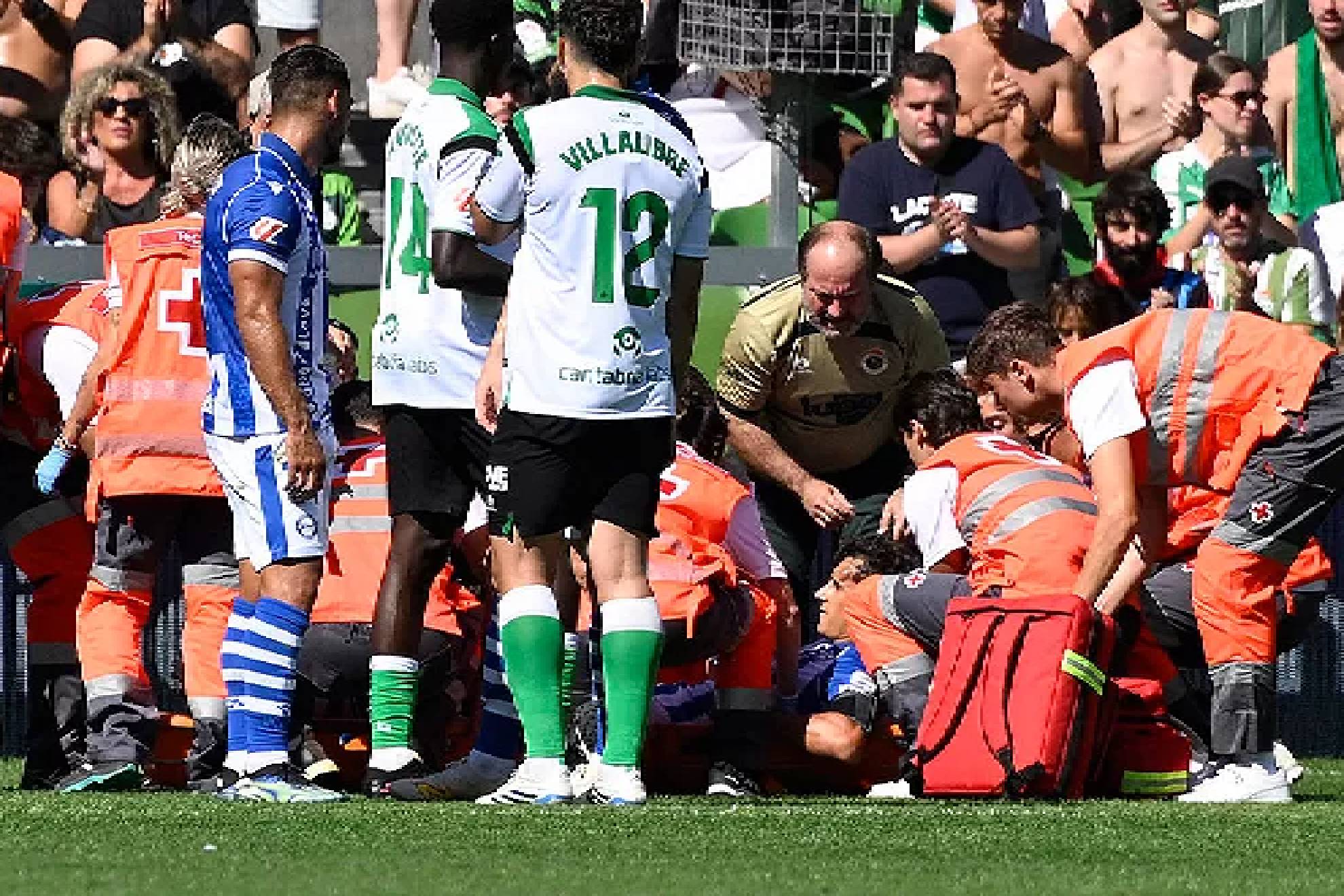 Aitor Mañas se recuperó satisfactoriamente tras el golpe sufrido en El Sardinero