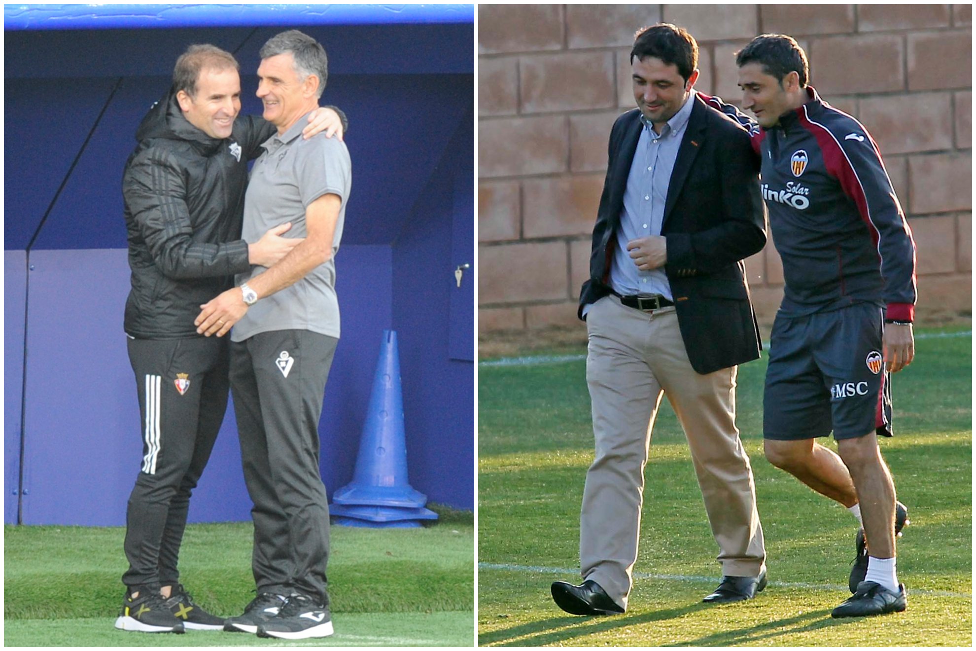 Braulio Vázquez, con Valverde en el Valencia y Arrasate, con Mendilibar.
