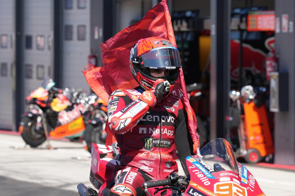 Marc Márquez, tras ganar.