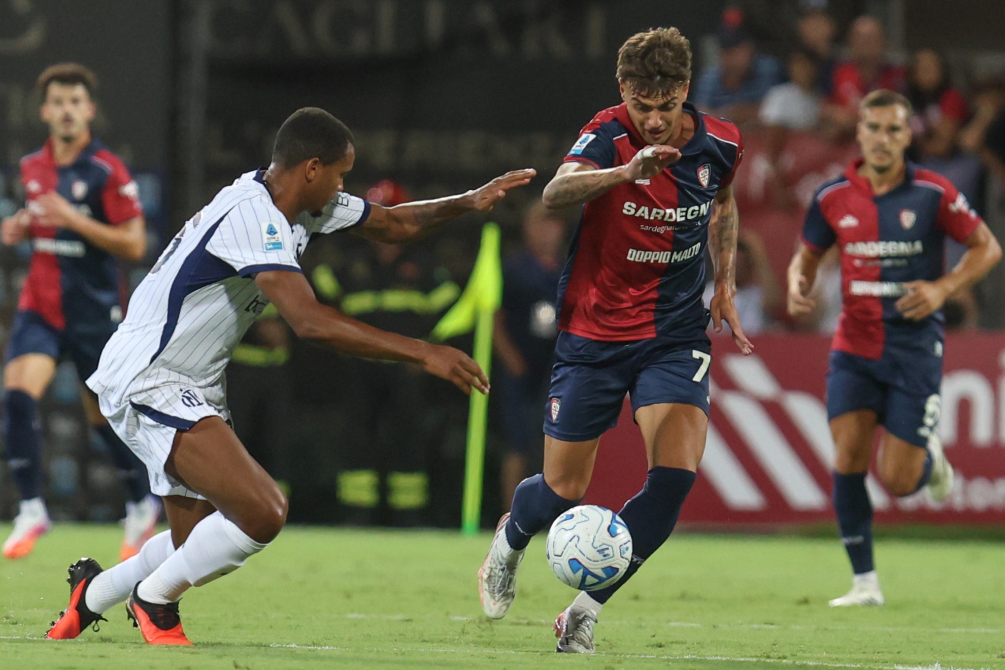 Daniel Maldini, con el Cagliari. EFE.