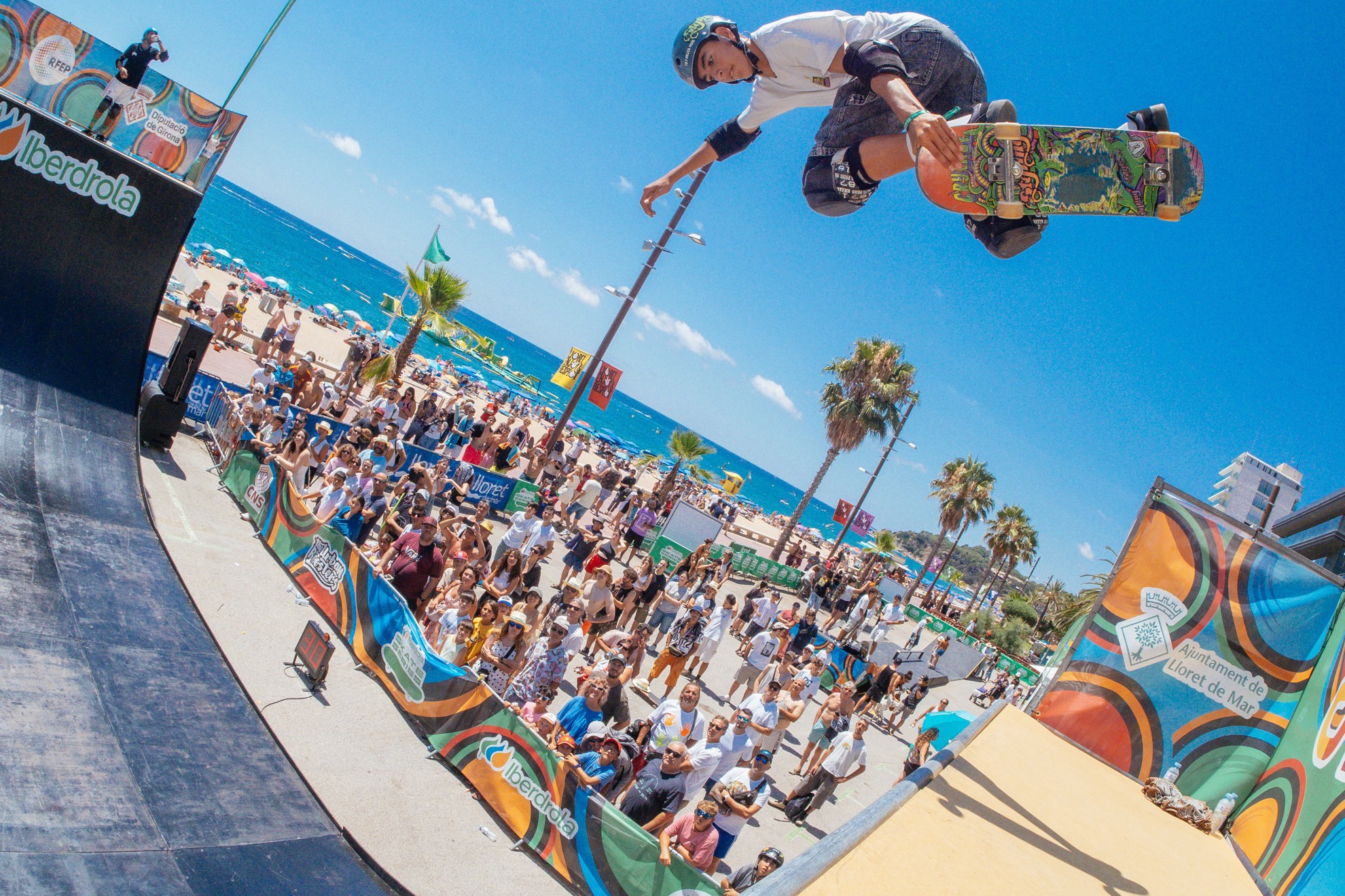 El vert de las Iberdrola Skate Series regresará a Lloret de Mar después de su estreno en la localidad en 2025. RFEP / Iberdrola Skate Series