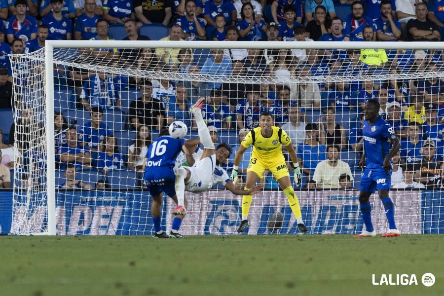 David Soria, durante el partido de hoy.