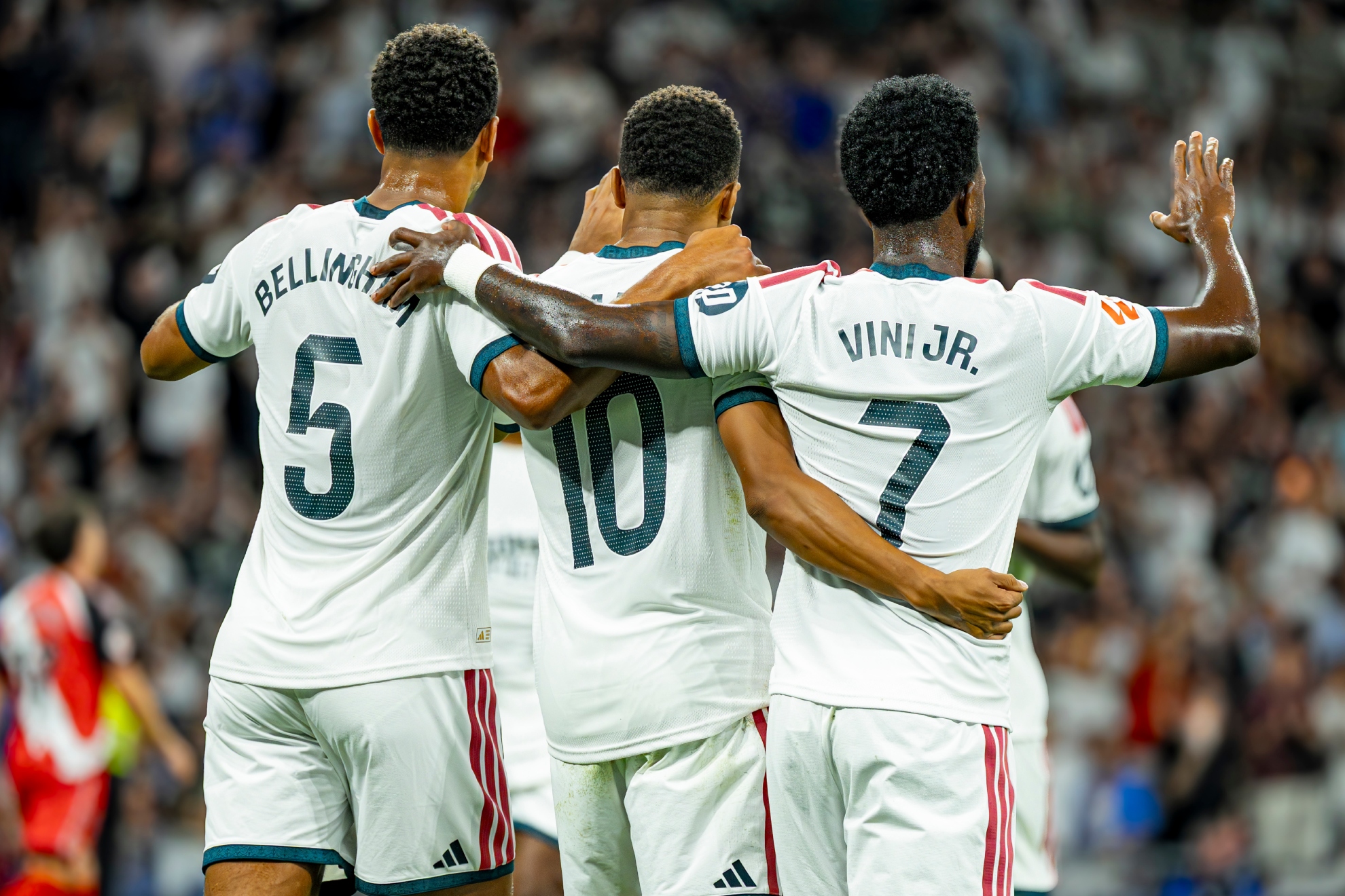 Bellingham, Mbappé y Vinicius. PABLO MORENO