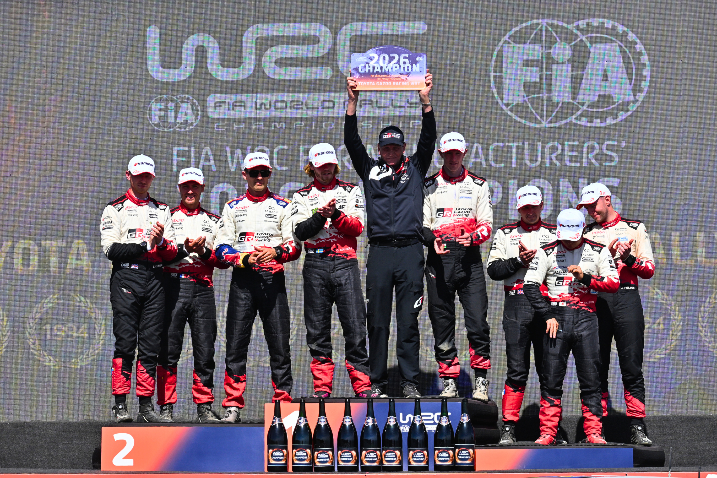 Podio final del Rally de Chile.