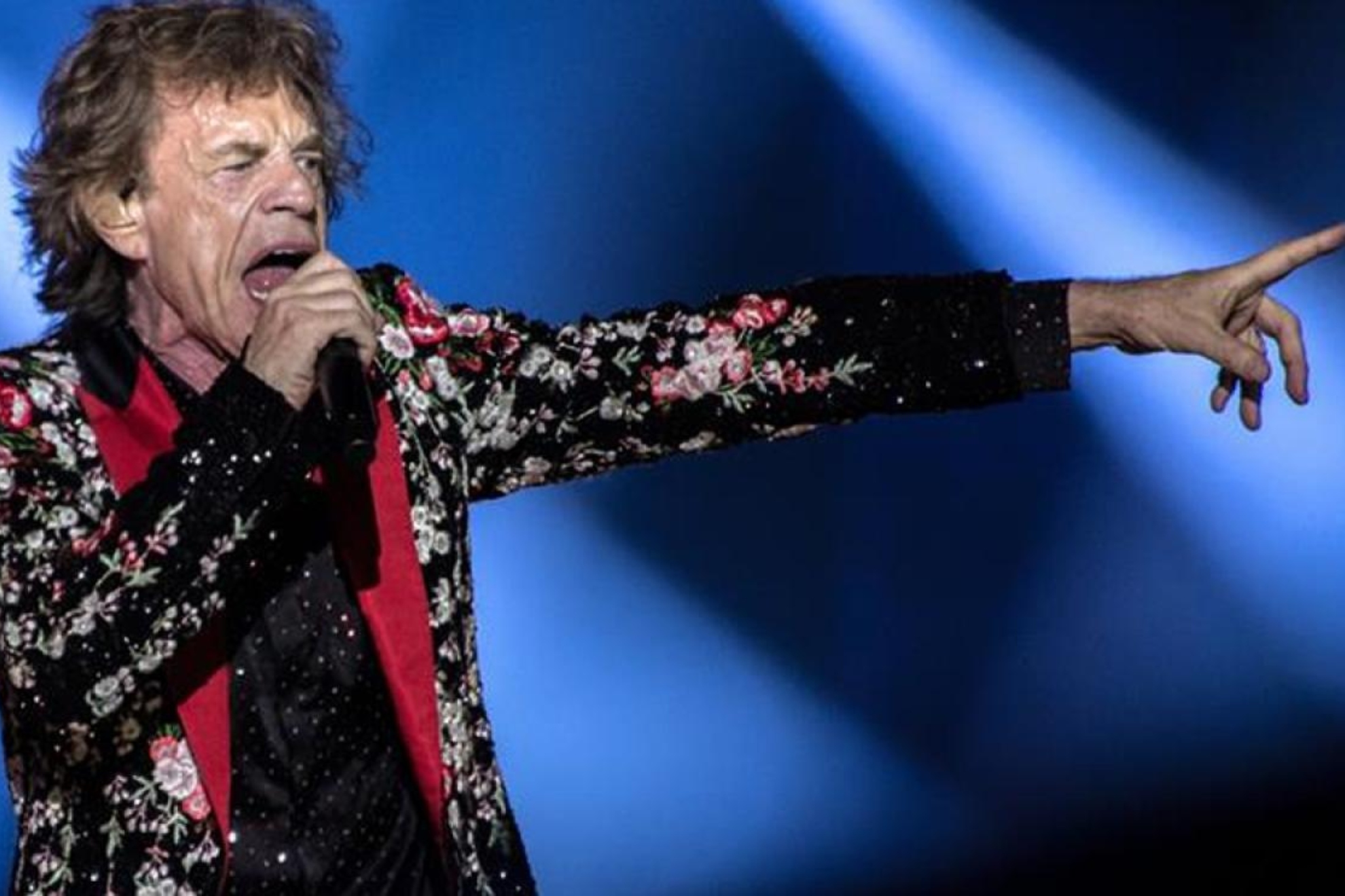 Mick Jagger en un concierto.
