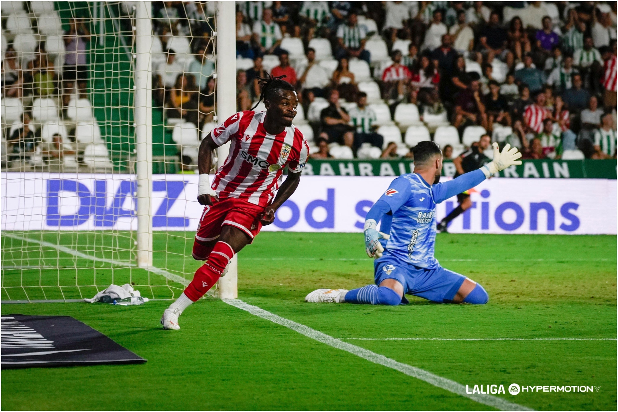 Imagen del partido entre Almería y Córdoba.
